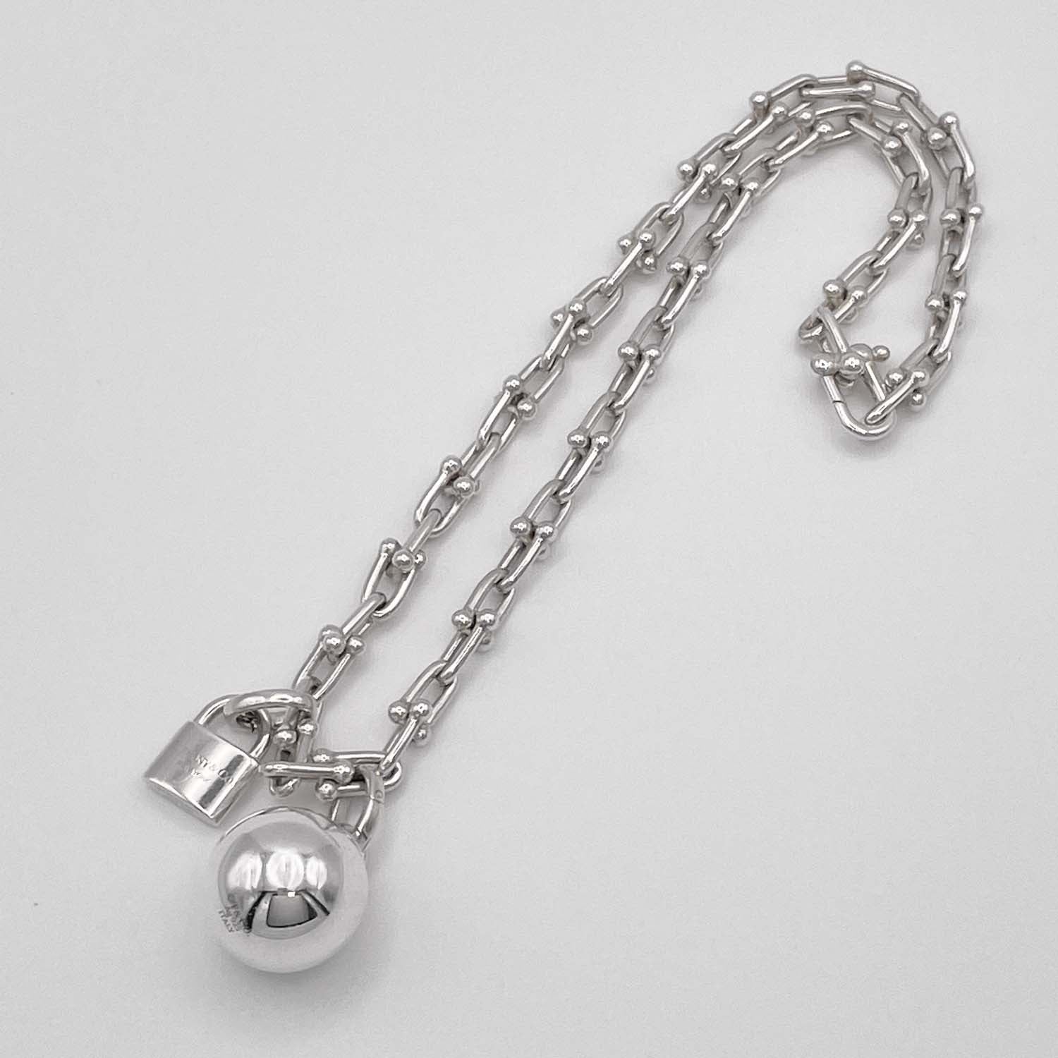 Tiffany&Co. ティファニー Lサイズ 17cm ハードウェア 2連 ラップブレスレット SV925
