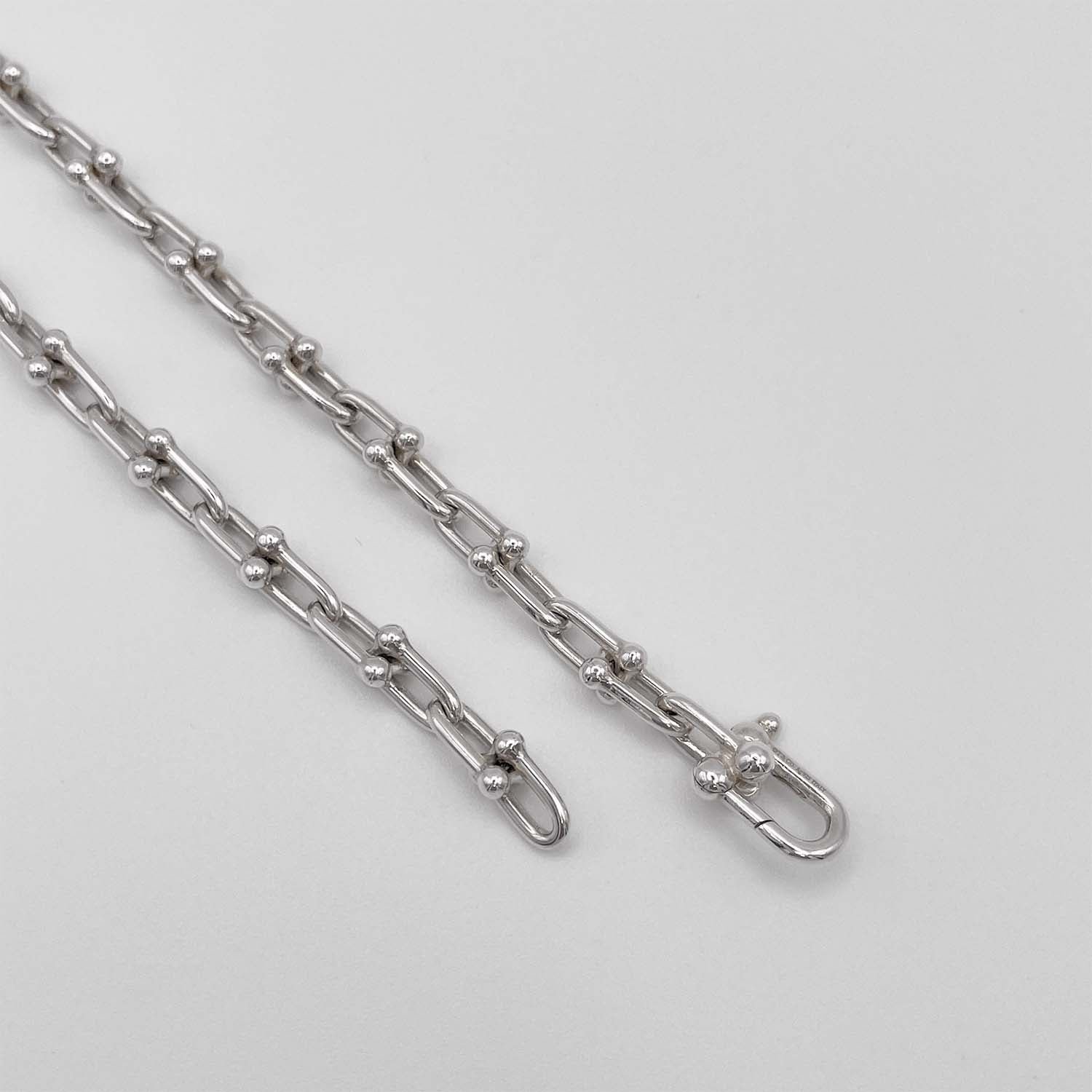 Tiffany&Co. ティファニー Lサイズ 17cm ハードウェア 2連 ラップブレスレット SV925