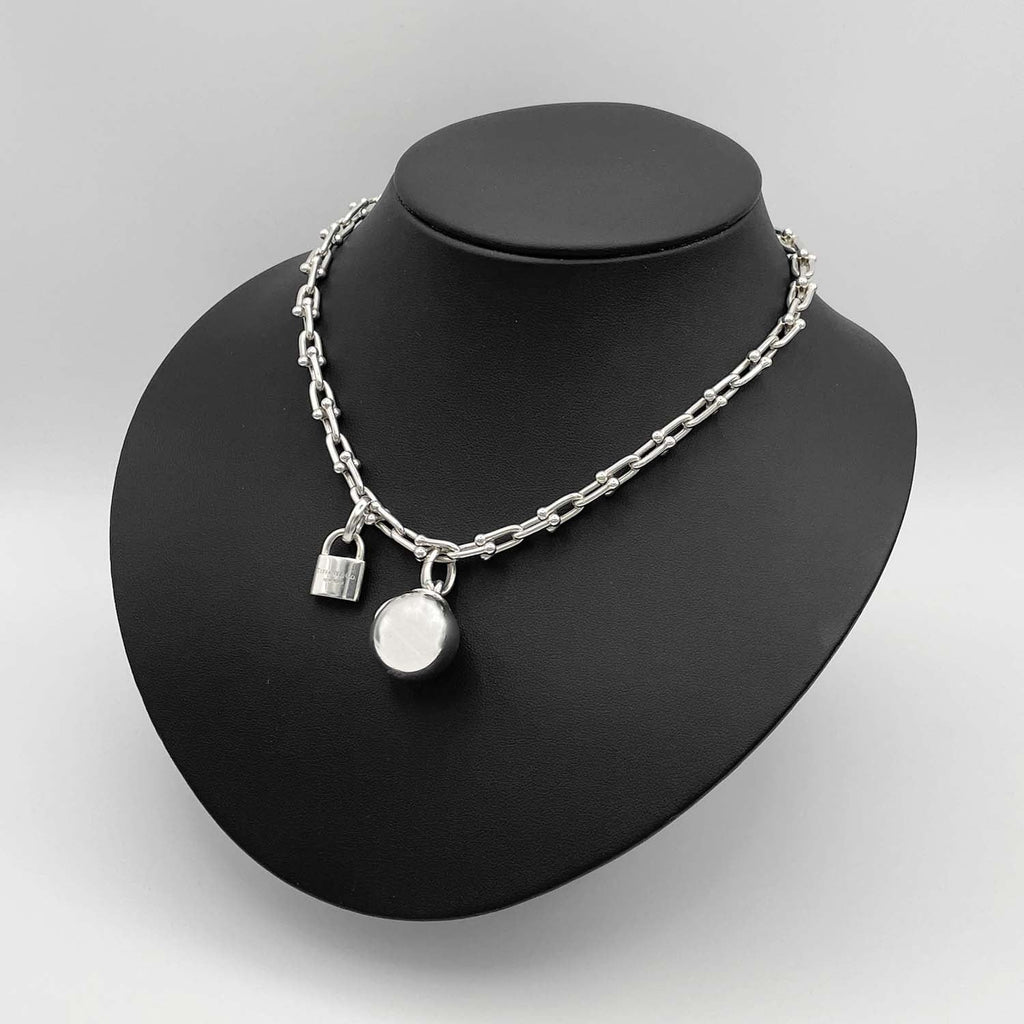Tiffany&Co. ティファニー Lサイズ 17cm ハードウェア 2連 ラップブレスレット SV925