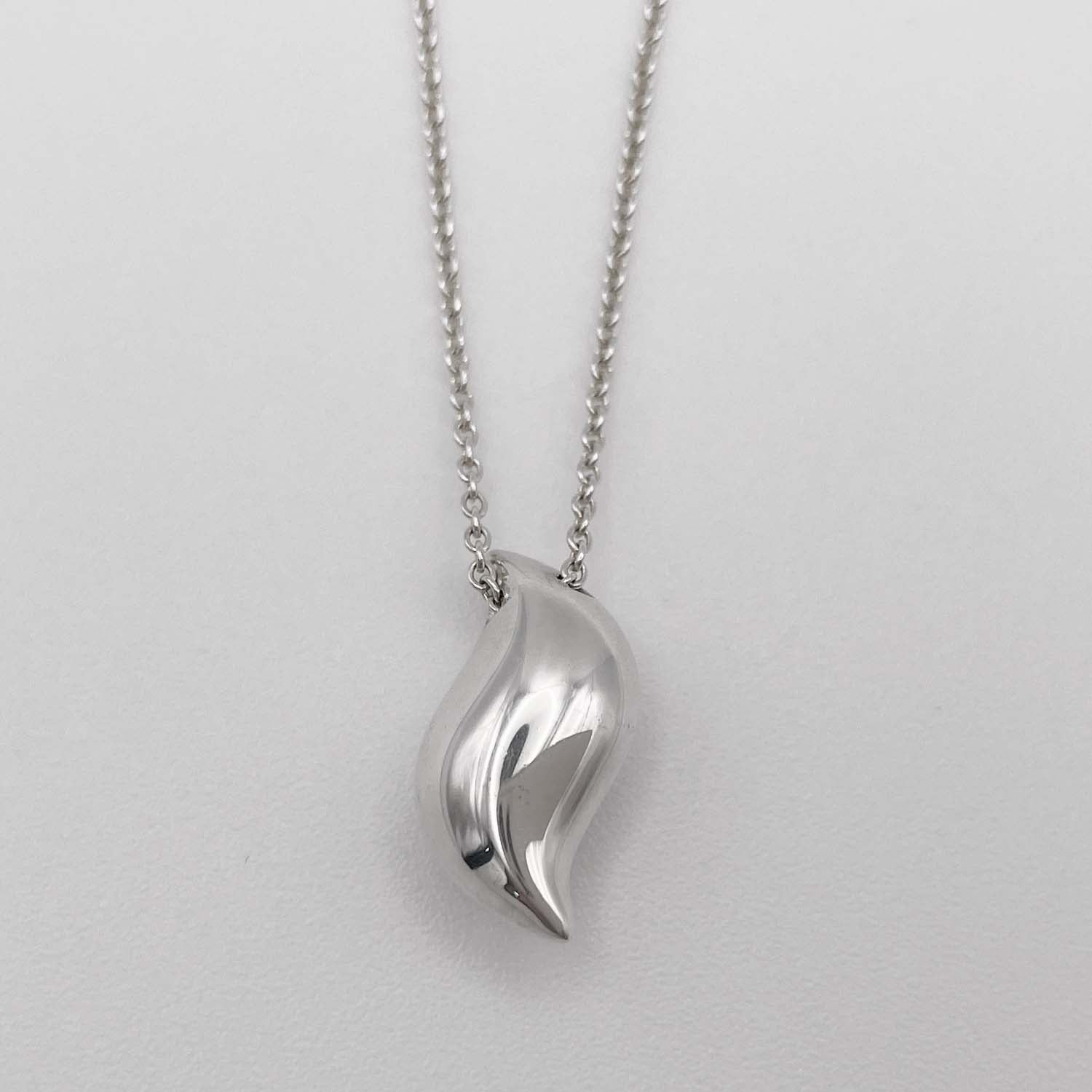 Tiffany&Co. ティファニー ネックレス エルサペレッティ リーフ 立体 SV925ペンダント