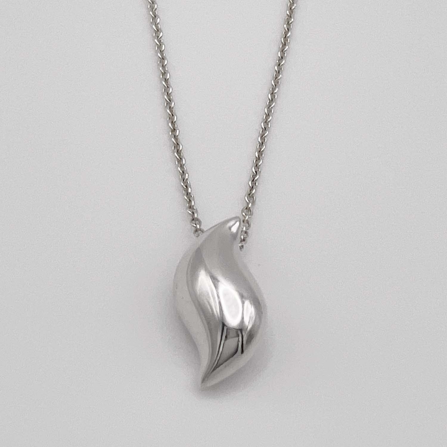 Tiffany&Co. ティファニー ネックレス エルサペレッティ リーフ 立体 SV925ペンダント
