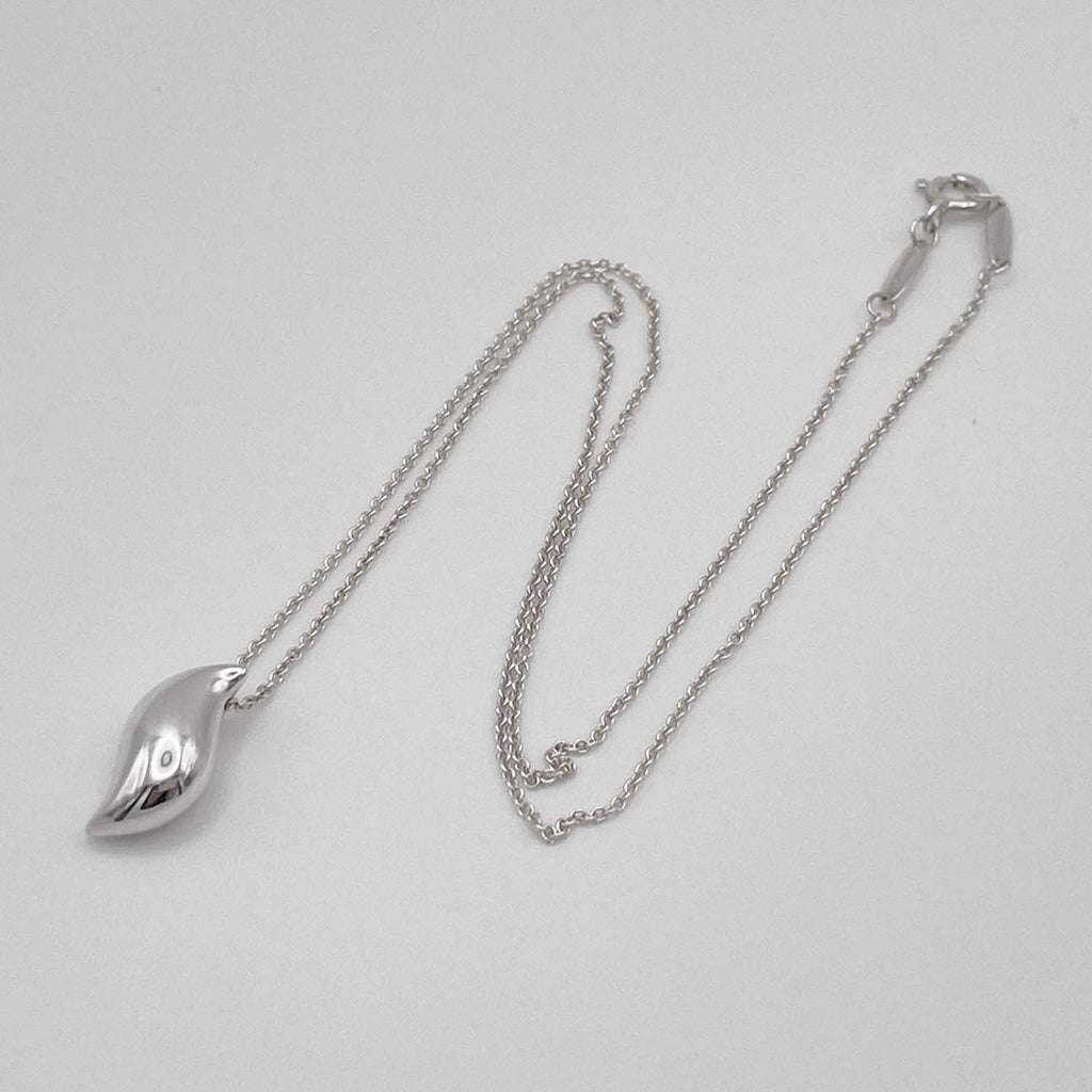 Tiffany&Co. ティファニー ネックレス エルサペレッティ リーフ 立体 SV925ペンダント