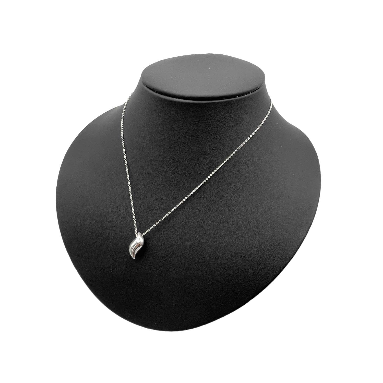 Tiffany&Co. ティファニー ネックレス エルサペレッティ リーフ 立体 SV925ペンダント