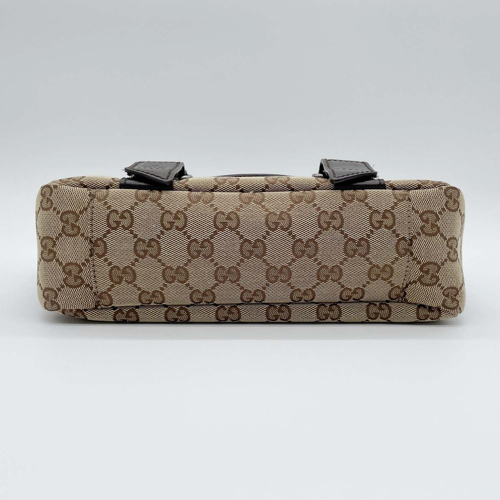 GUCCI グッチ ショルダーバッグ GGキャンバス メッセンジャー 145858 ブラウン