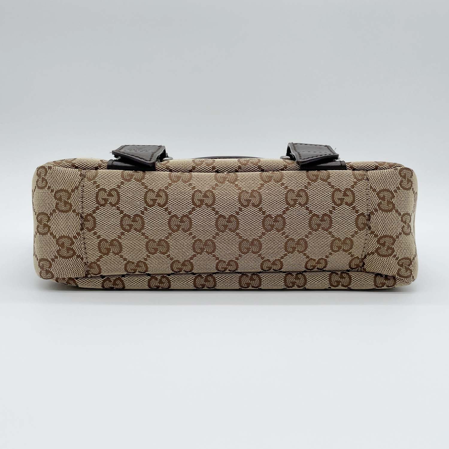 GUCCI グッチ ショルダーバッグ GGキャンバス メッセンジャー 145858 ブラウン