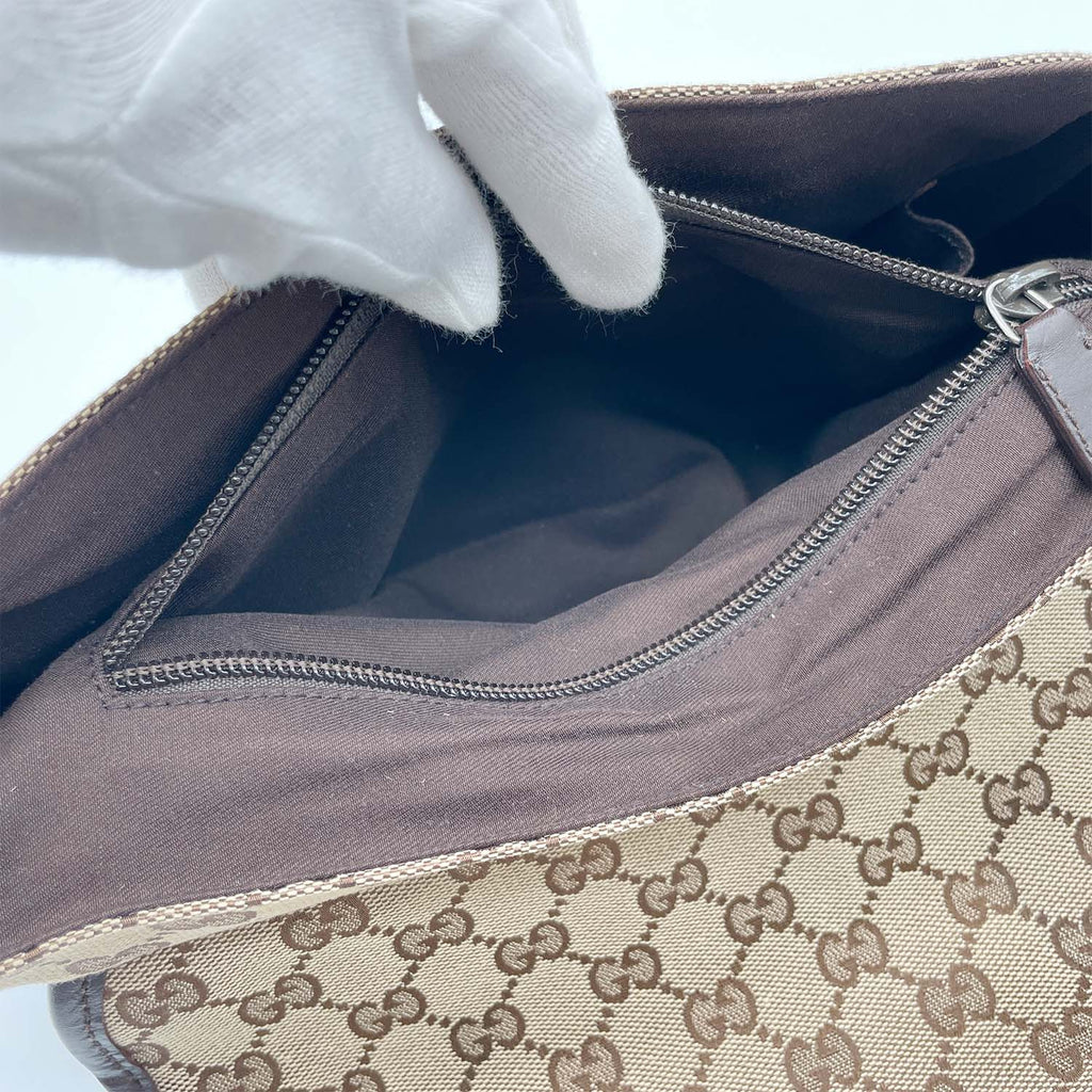 GUCCI グッチ ショルダーバッグ GGキャンバス メッセンジャー 145858 ブラウン