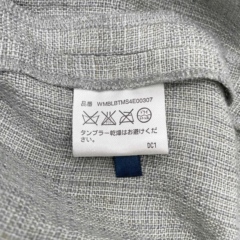 RALPH LAUREN ラルフローレン サイズ2 ワイドパンツ リネン ツイード ブルー