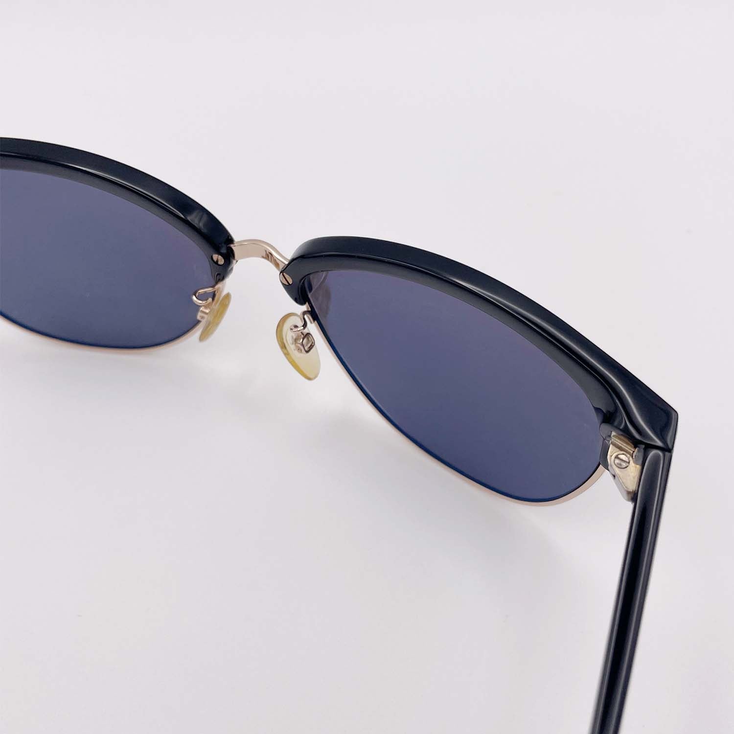 TOMFORD トムフォード サングラス Fany TF368 ブラック×ゴールド ブロウ ハーフリム