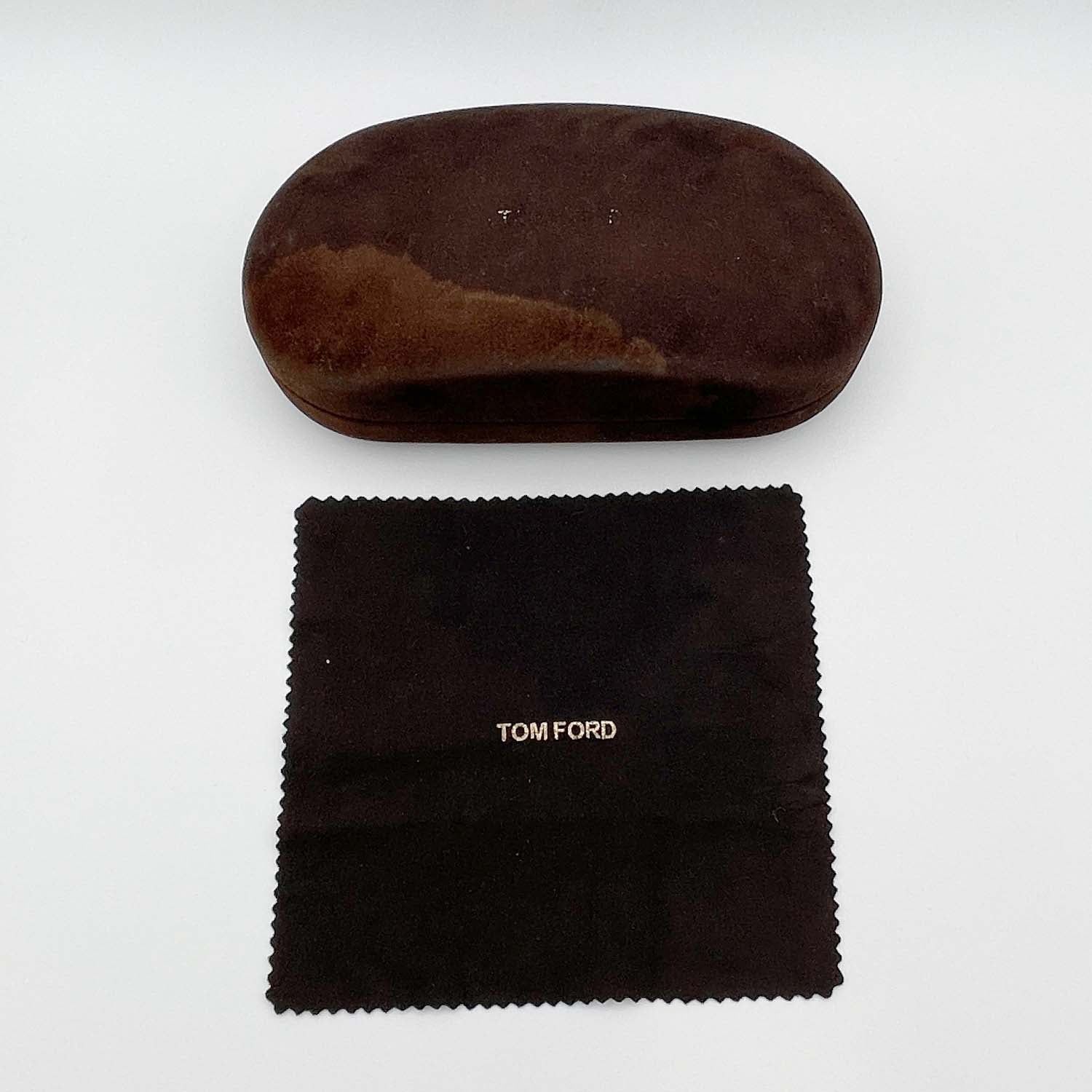 TOMFORD トムフォード サングラス Fany TF368 ブラック×ゴールド ブロウ ハーフリム