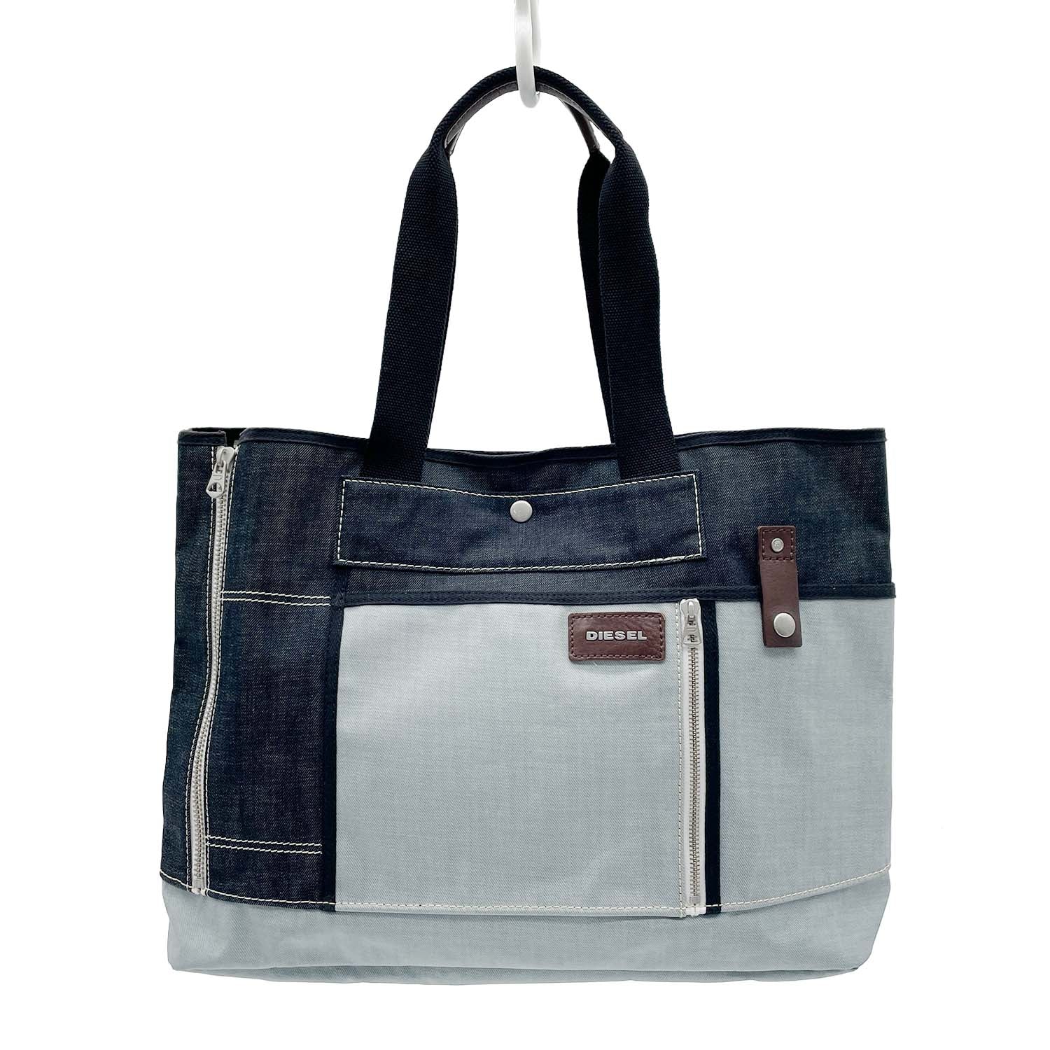 DIESEL ディーゼル トートバッグ ロゴ デニム 大容量