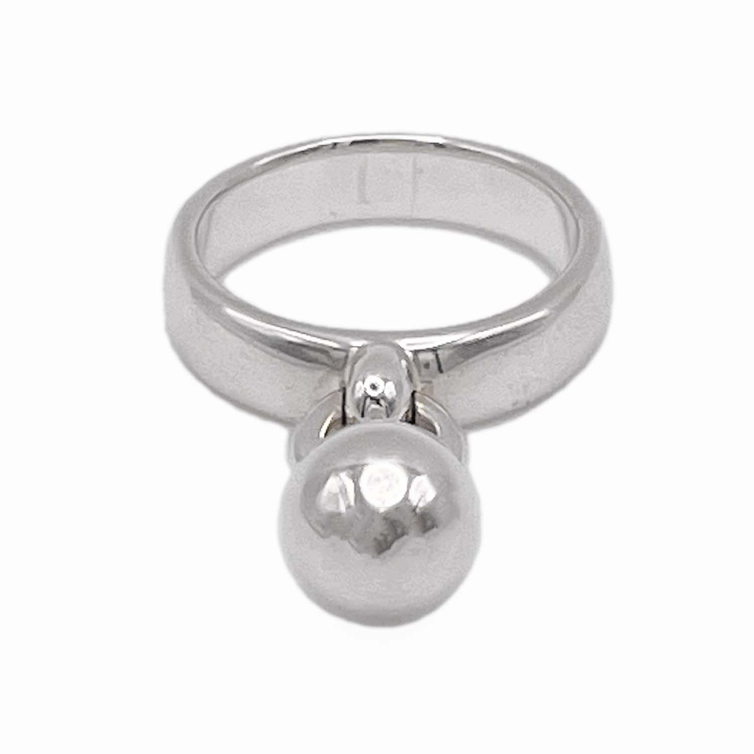 美品 Tiffany&Co. ティファニー 11号 ボールダングル リング SV925 指輪 シルバー