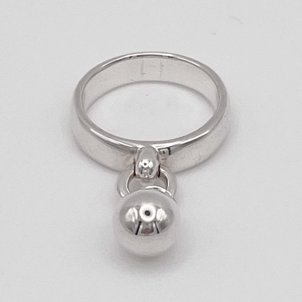 美品 Tiffany&Co. ティファニー 11号 ボールダングル リング SV925 指輪 シルバー