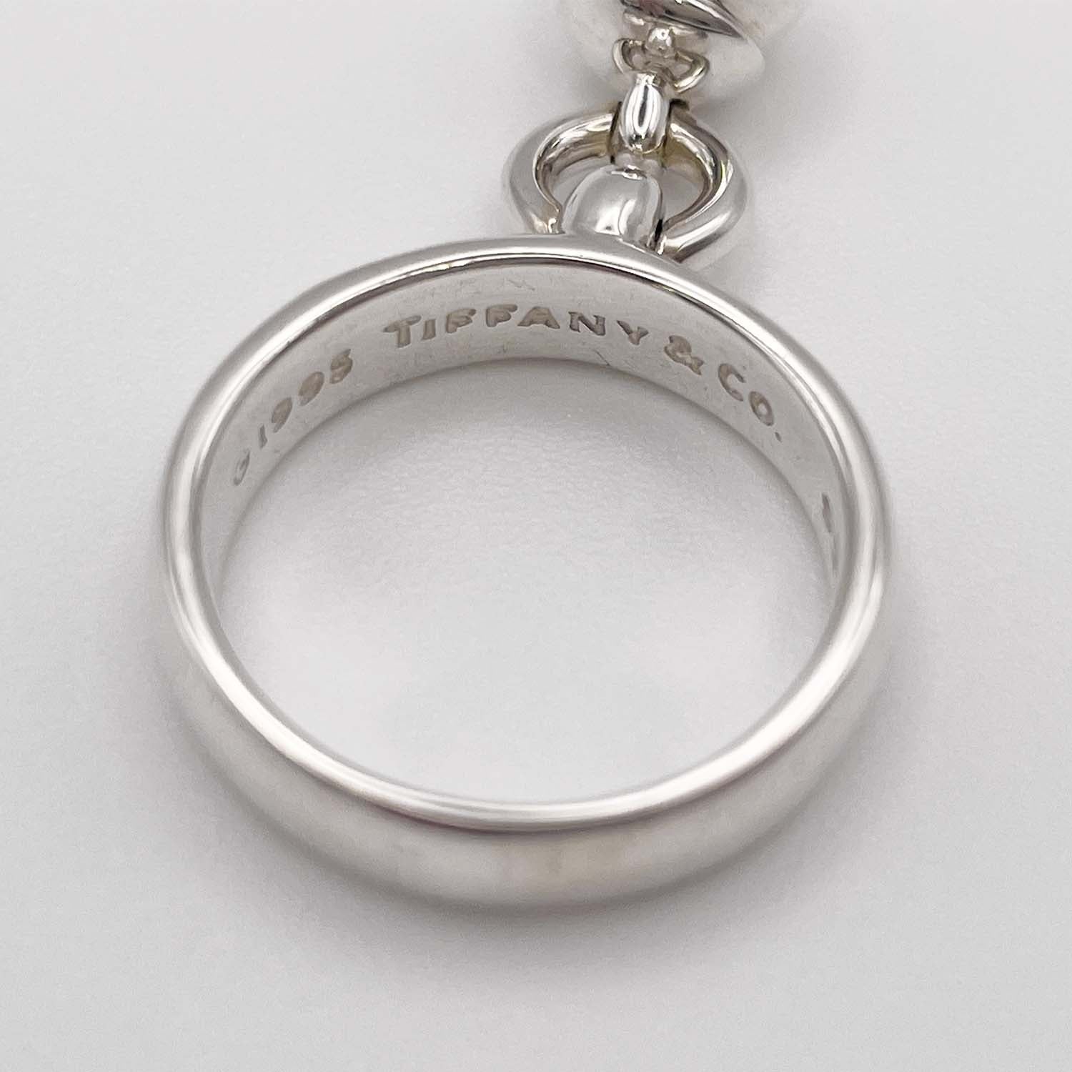 美品 Tiffany&Co. ティファニー 11号 ボールダングル リング SV925 指輪 シルバー