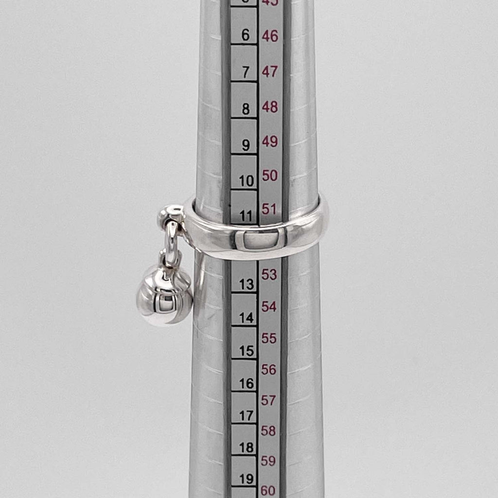 美品 Tiffany&Co. ティファニー 11号 ボールダングル リング SV925 指輪 シルバー