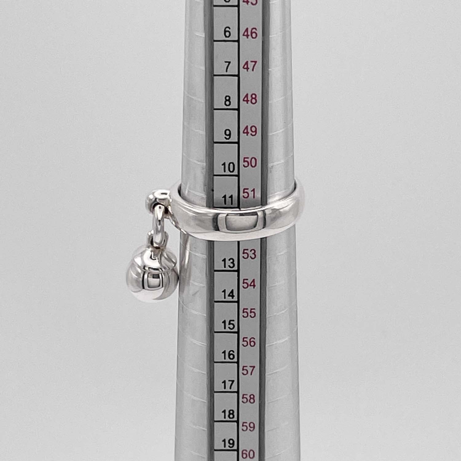 美品 Tiffany&Co. ティファニー 11号 ボールダングル リング SV925 指輪 シルバー