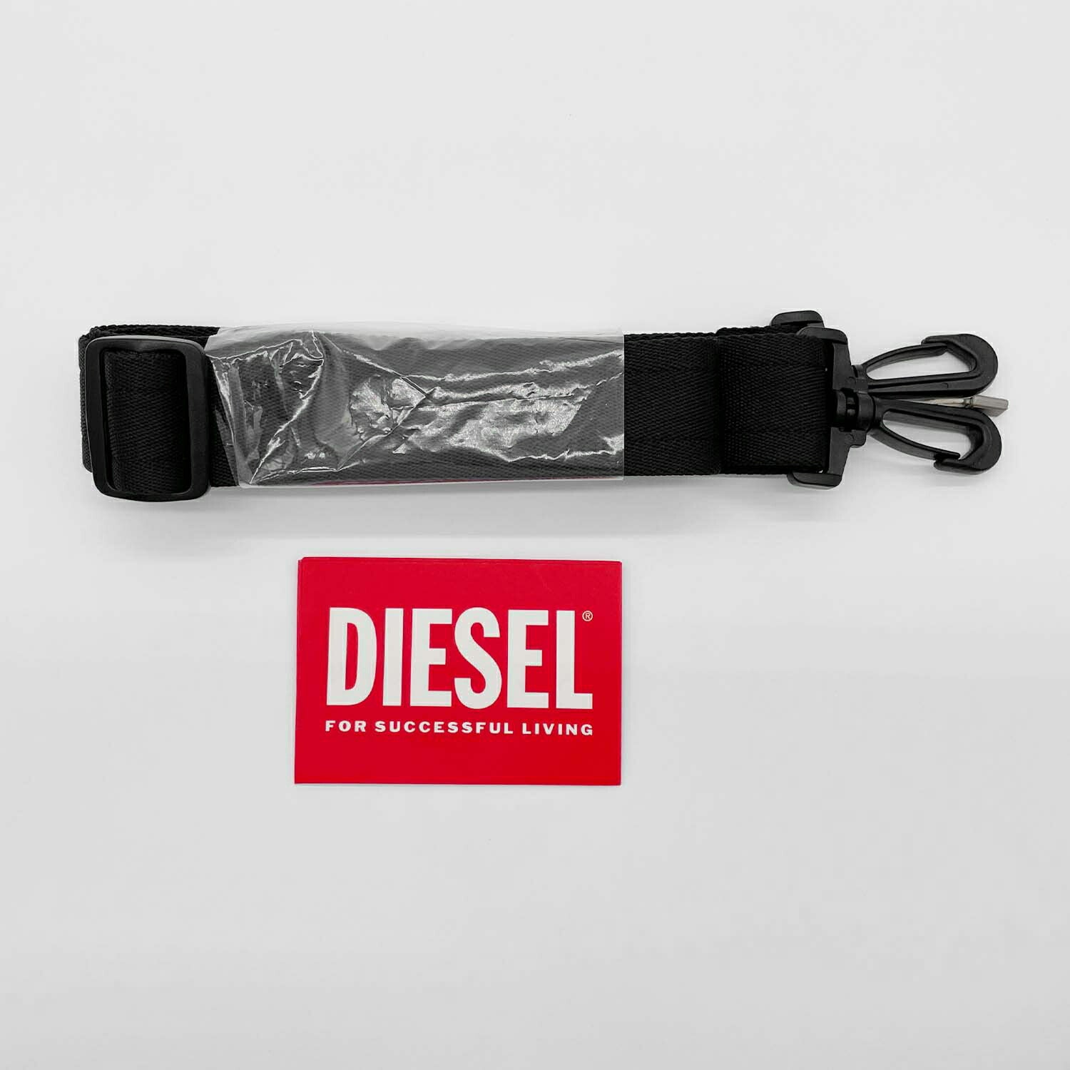 DIESEL ディーゼル 2WAYバッグ ロゴ ブラック ショルダー ハンド コーティングキャンバス