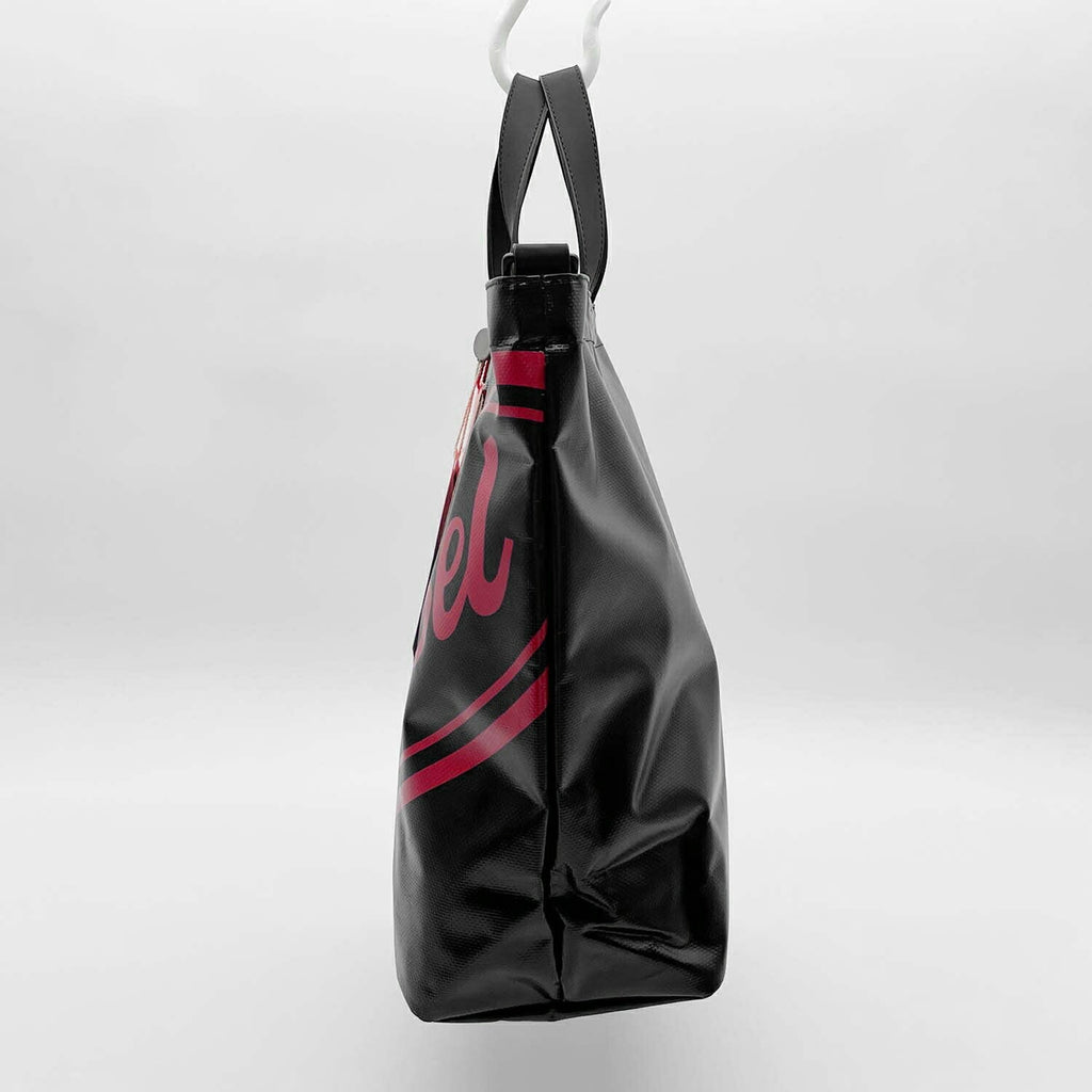 DIESEL ディーゼル 2WAYバッグ ロゴ ブラック ショルダー ハンド コーティングキャンバス