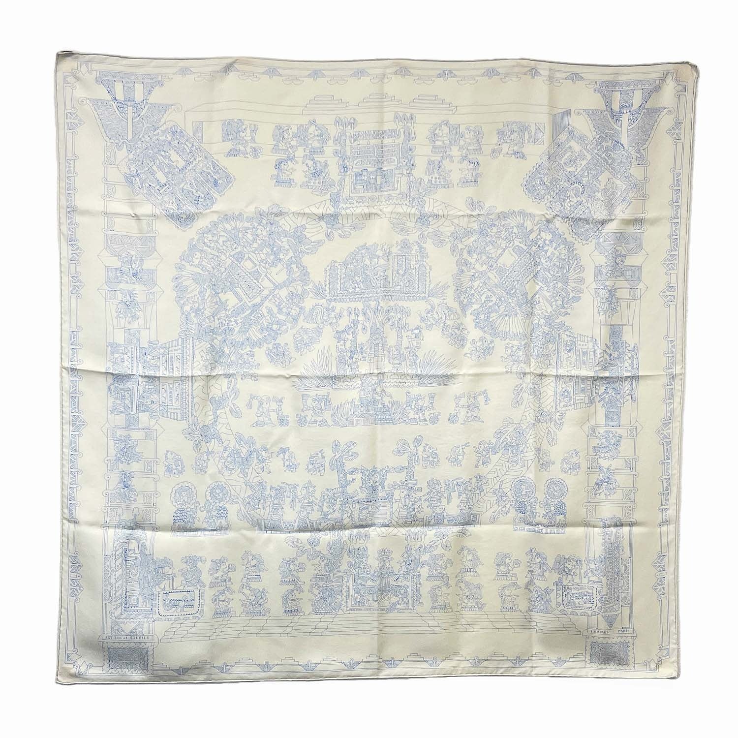 HERMES エルメス カレ90 ASTRES et SOLEILS 天体と太陽 スカーフ