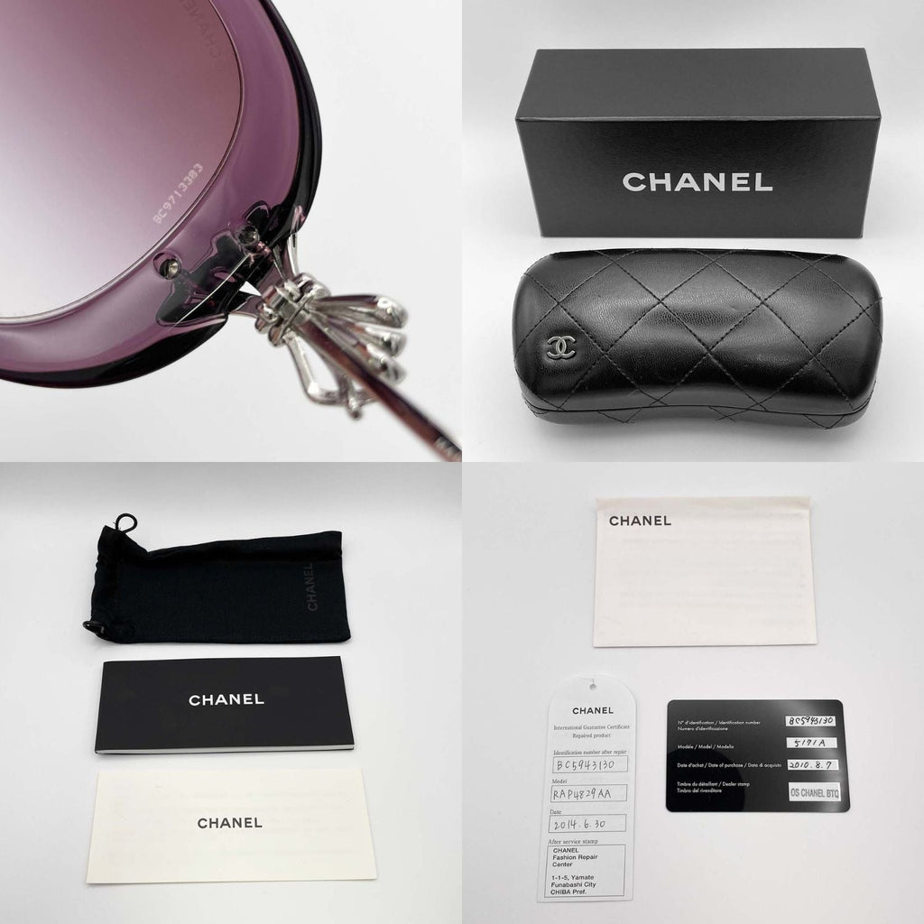 CHANEL シャネル リボン 5178-A サングラス コンビ アイウェア