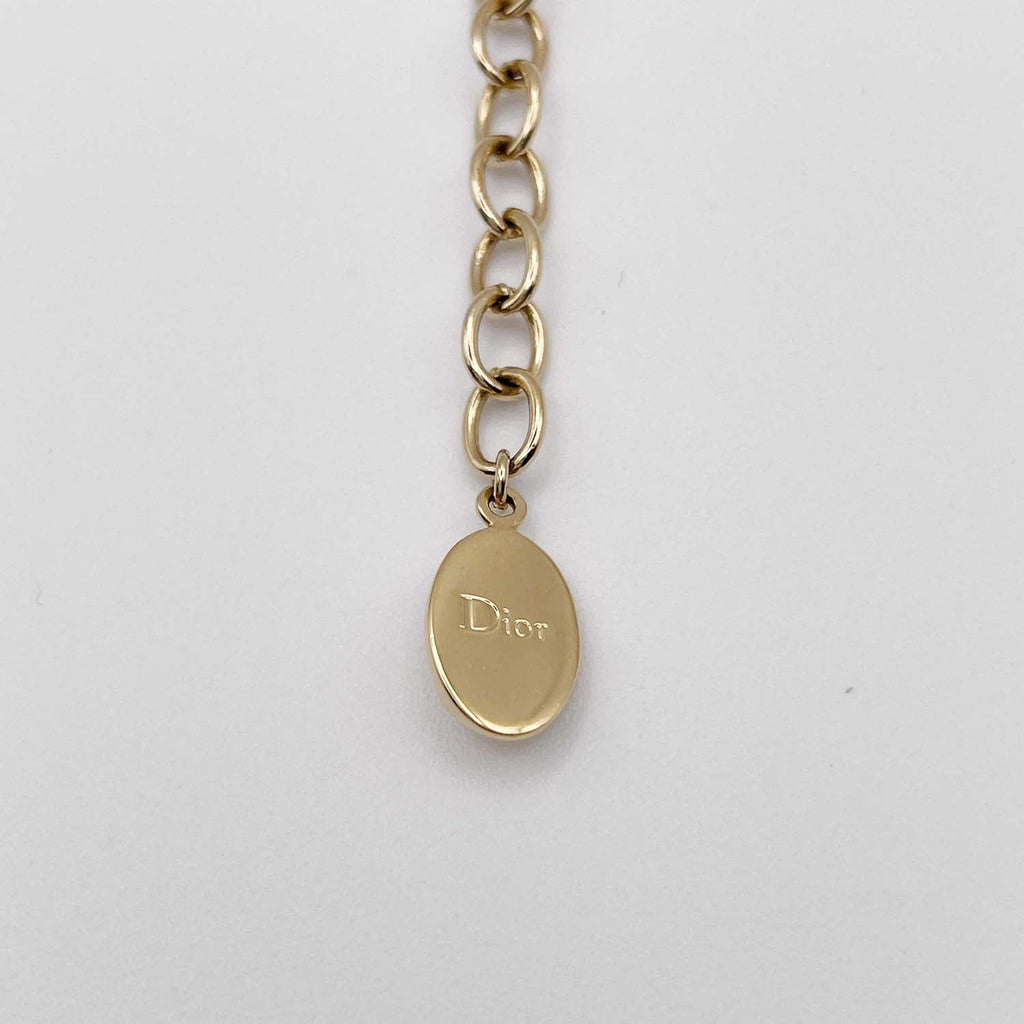Dior ディオール CDロゴパール ブレスレット 最大18cm バングル 華奢