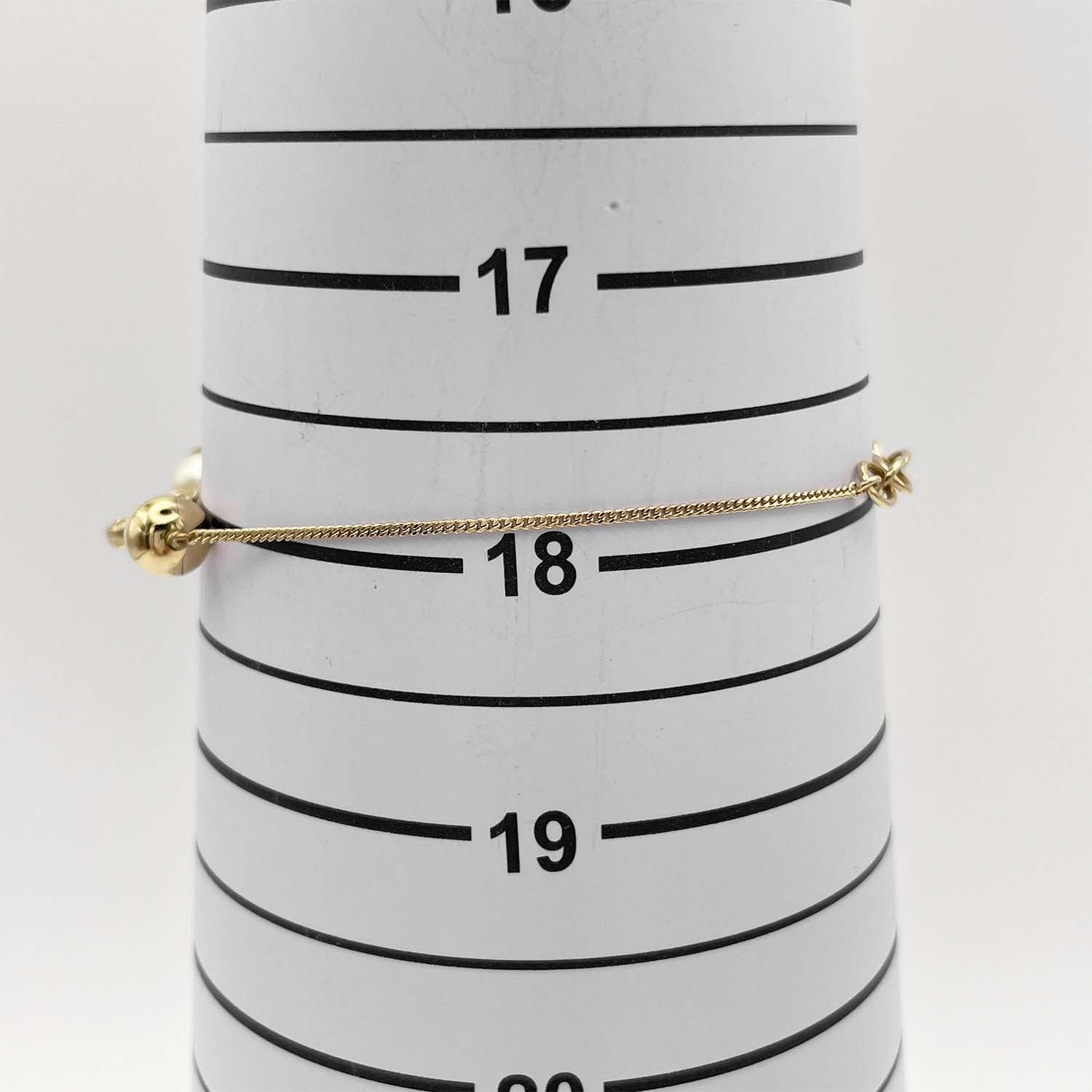 Dior ディオール CDロゴパール ブレスレット 最大18cm バングル 華奢