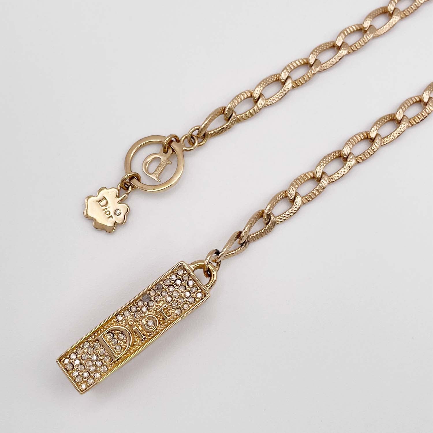 Dior ディール ネックレス ラインストーン コスチュームパール ジャラジャラ