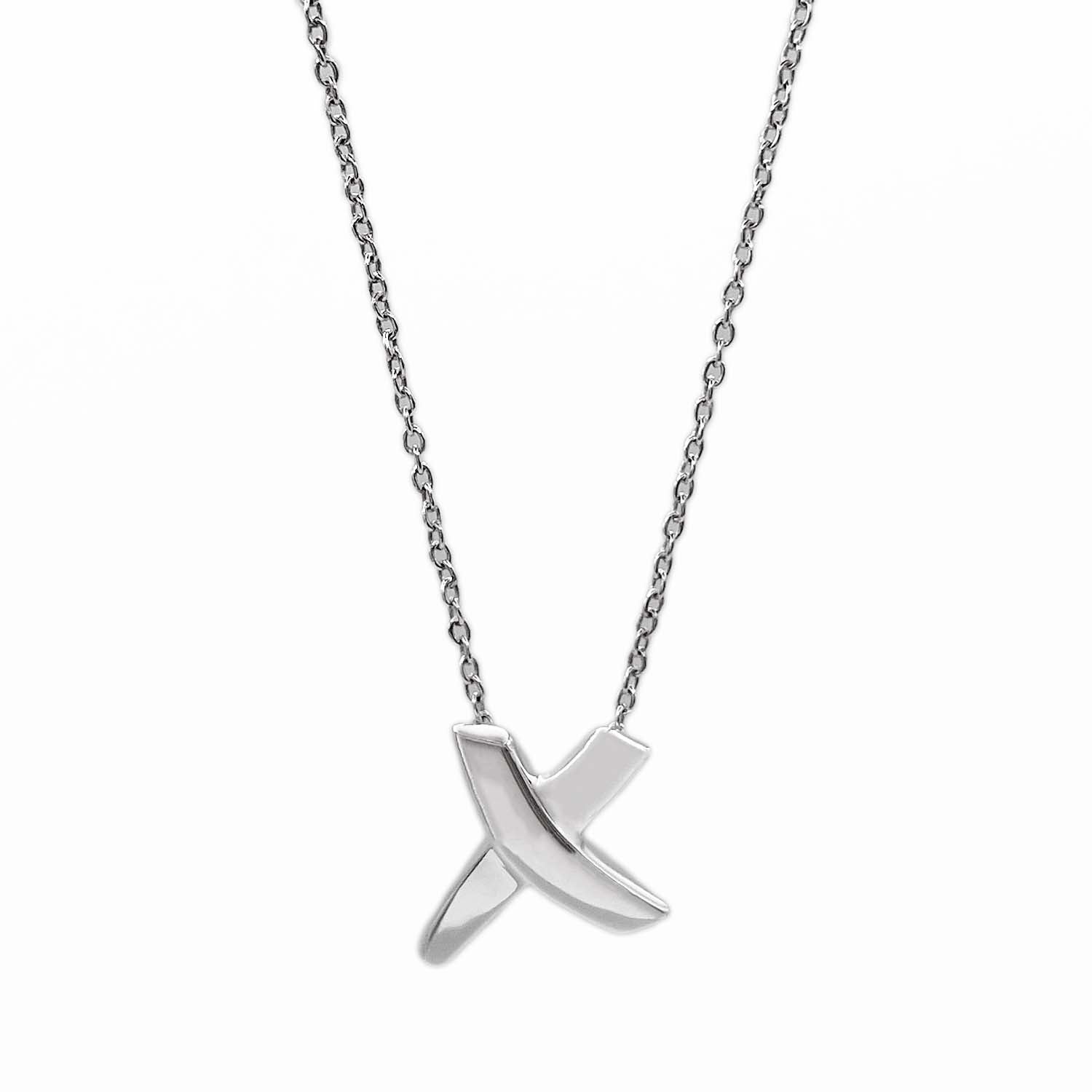 Tiffany&Co. ティファニー グラフィティ キス ネックレス SV925 新品仕上済