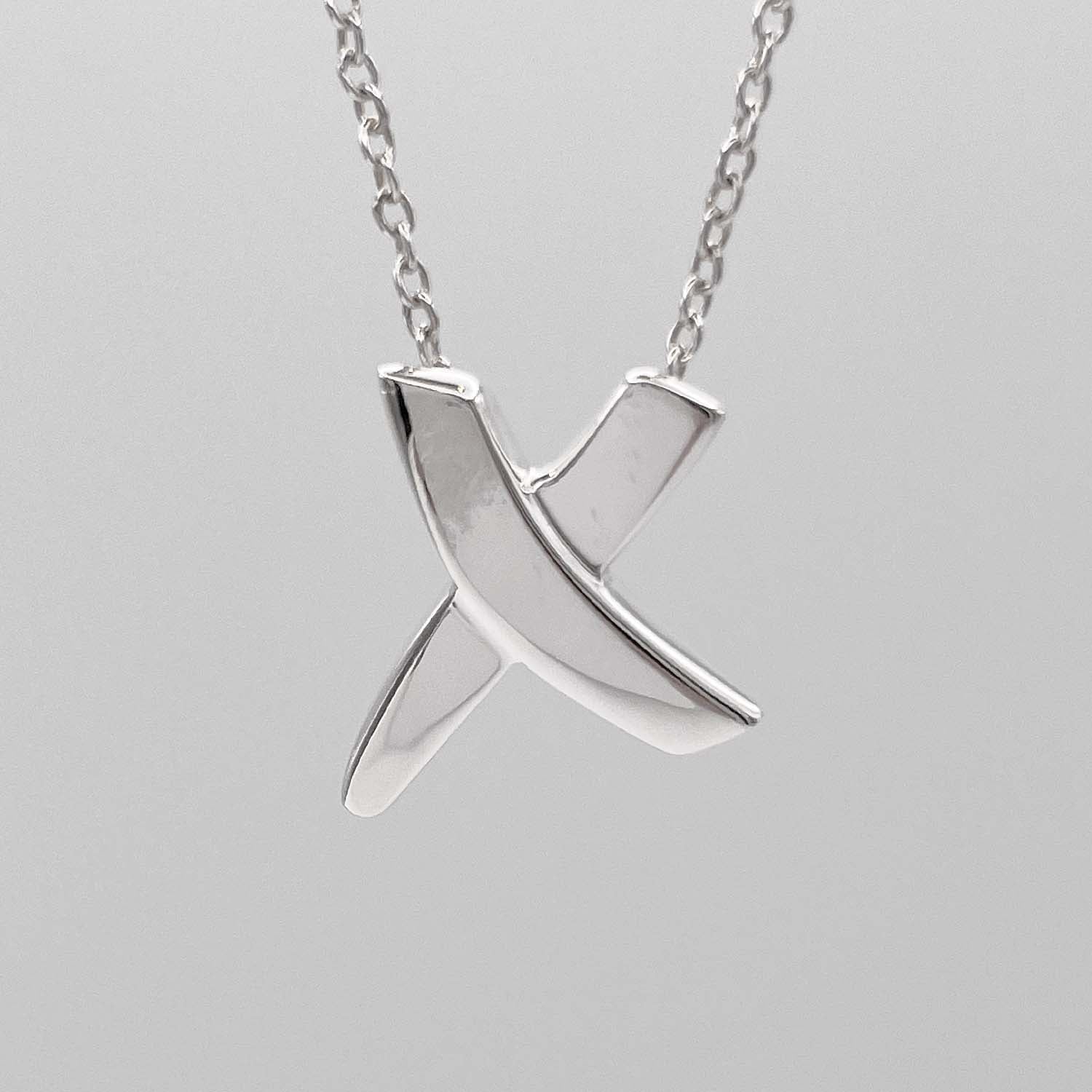 Tiffany&Co. ティファニー グラフィティ キス ネックレス SV925 新品仕上済