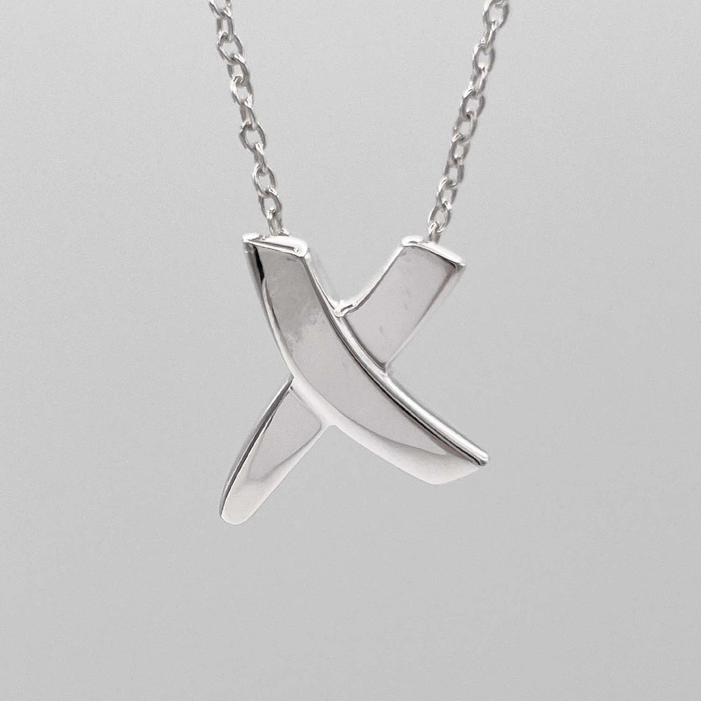 Tiffany&Co. ティファニー グラフィティ キス ネックレス SV925 新品仕上済