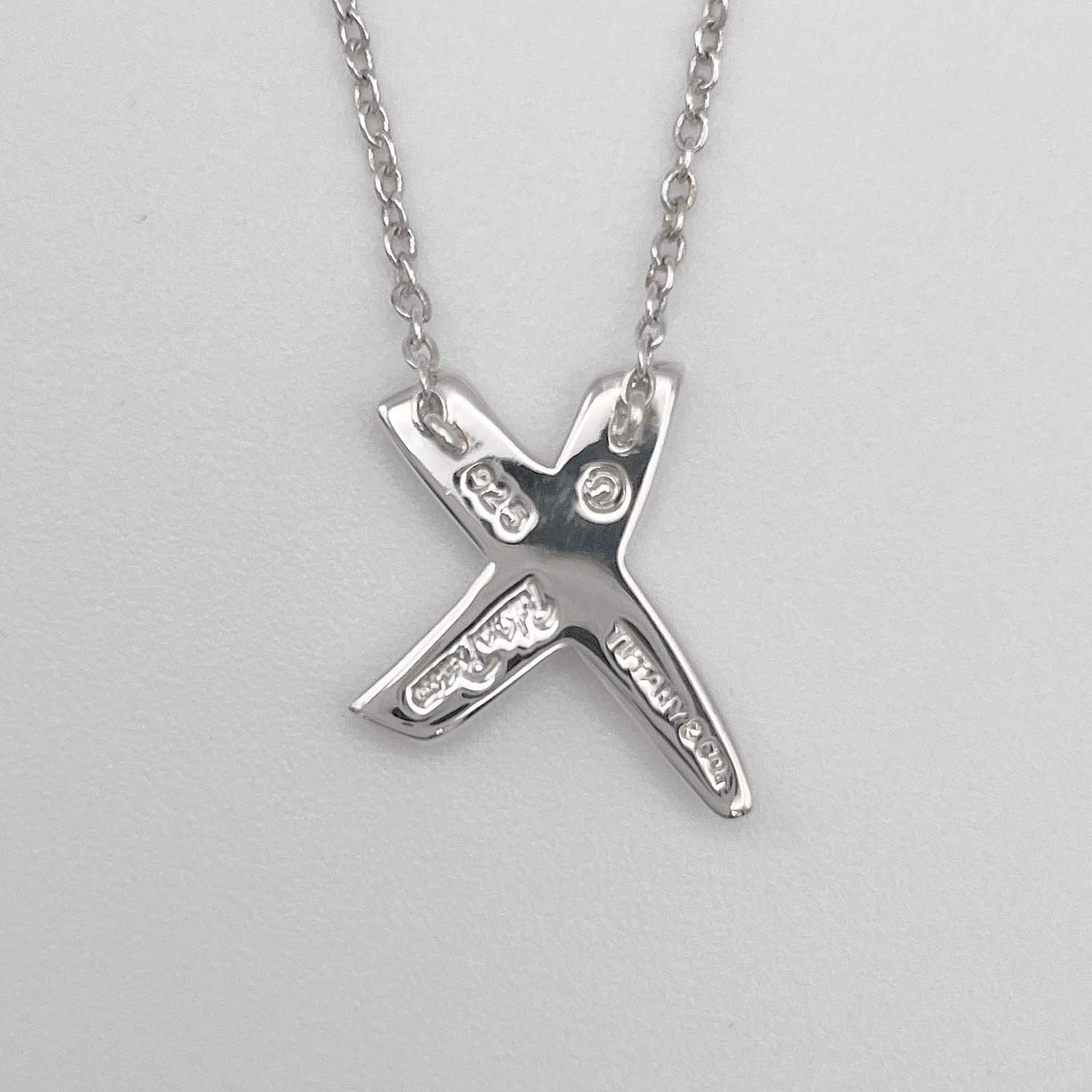 Tiffany&Co. ティファニー グラフィティ キス ネックレス SV925 新品仕上済