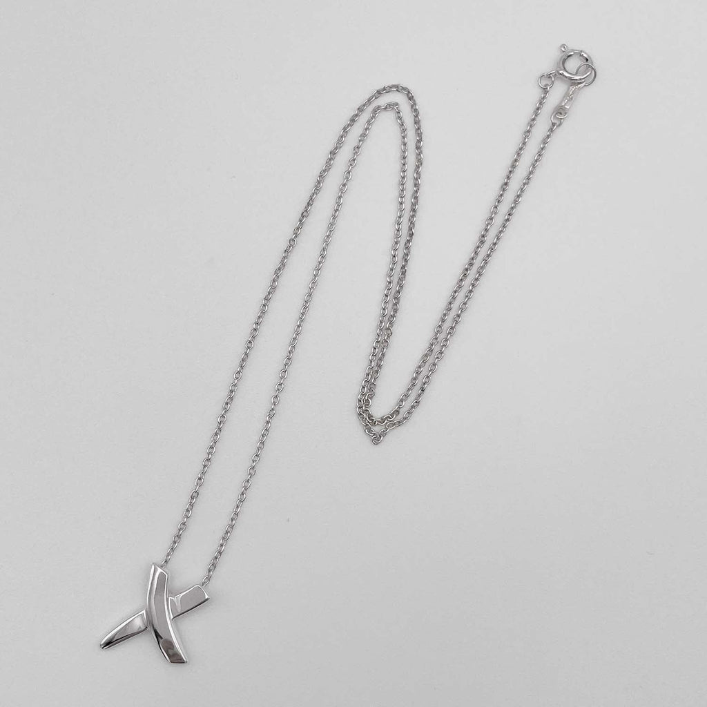 Tiffany&Co. ティファニー グラフィティ キス ネックレス SV925 新品仕上済