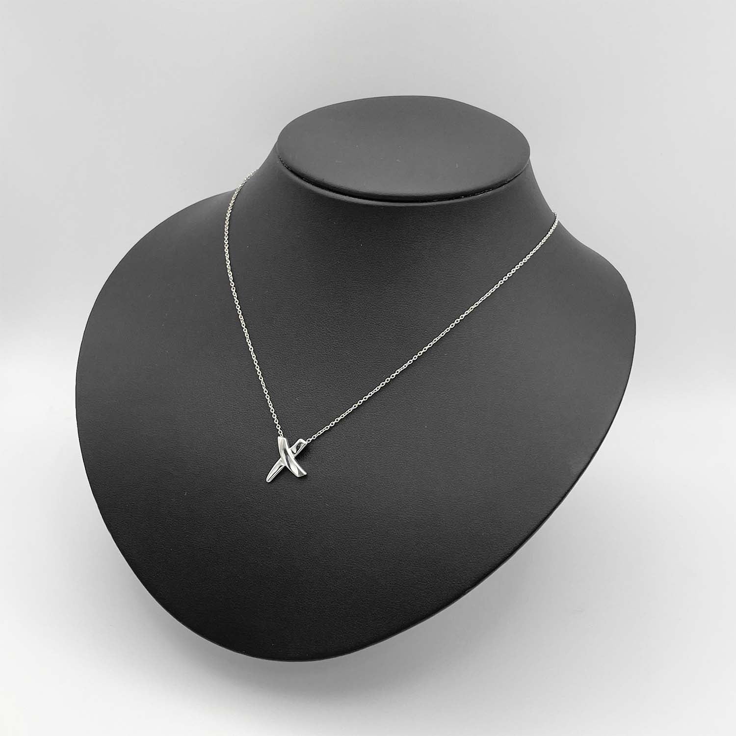 Tiffany&Co. ティファニー グラフィティ キス ネックレス SV925 新品仕上済