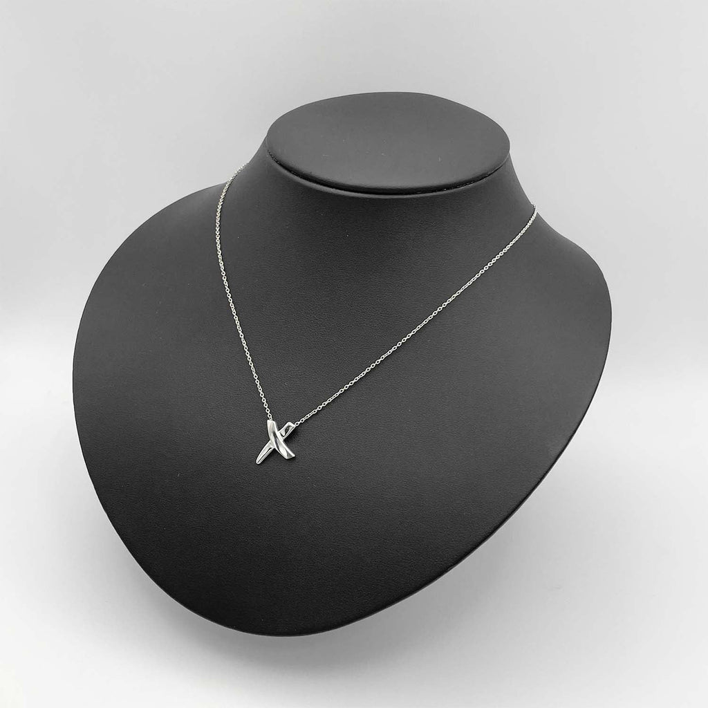 Tiffany&Co. ティファニー グラフィティ キス ネックレス SV925 新品仕上済