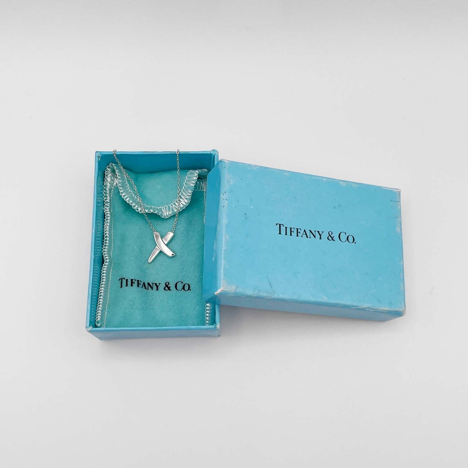 Tiffany&Co. ティファニー グラフィティ キス ネックレス SV925 新品仕上済
