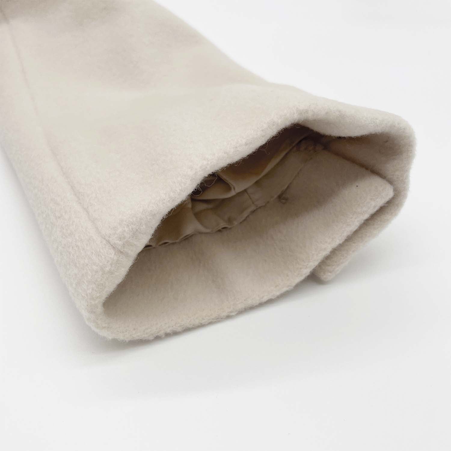 MAXMARA マックスマーラ 38 カシミヤ混 ガウンコート マキシ丈 ロング 白タグ オフホワイト