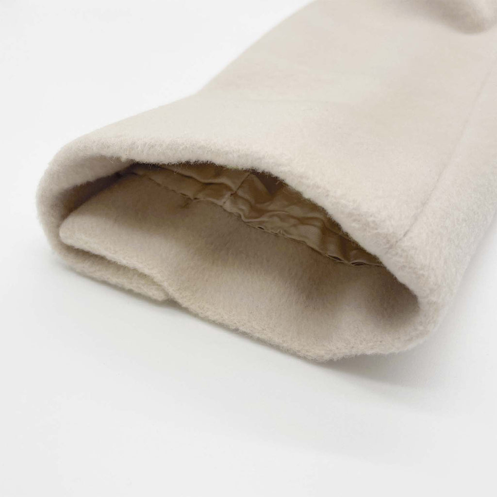 MAXMARA マックスマーラ 38 カシミヤ混 ガウンコート マキシ丈 ロング 白タグ オフホワイト