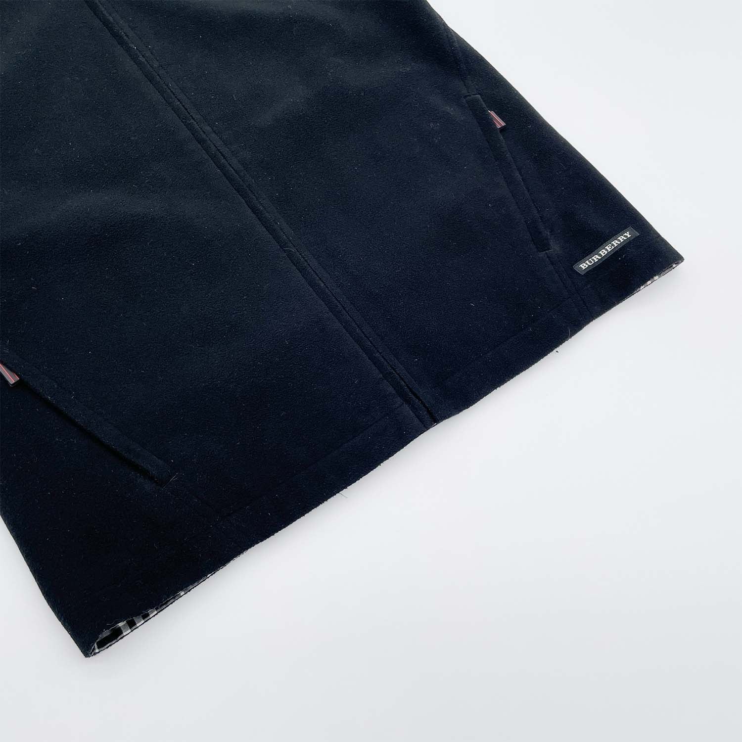 BURBERRY GOLF バーバリー ベスト サイズM リバーシブル フリース チェック柄