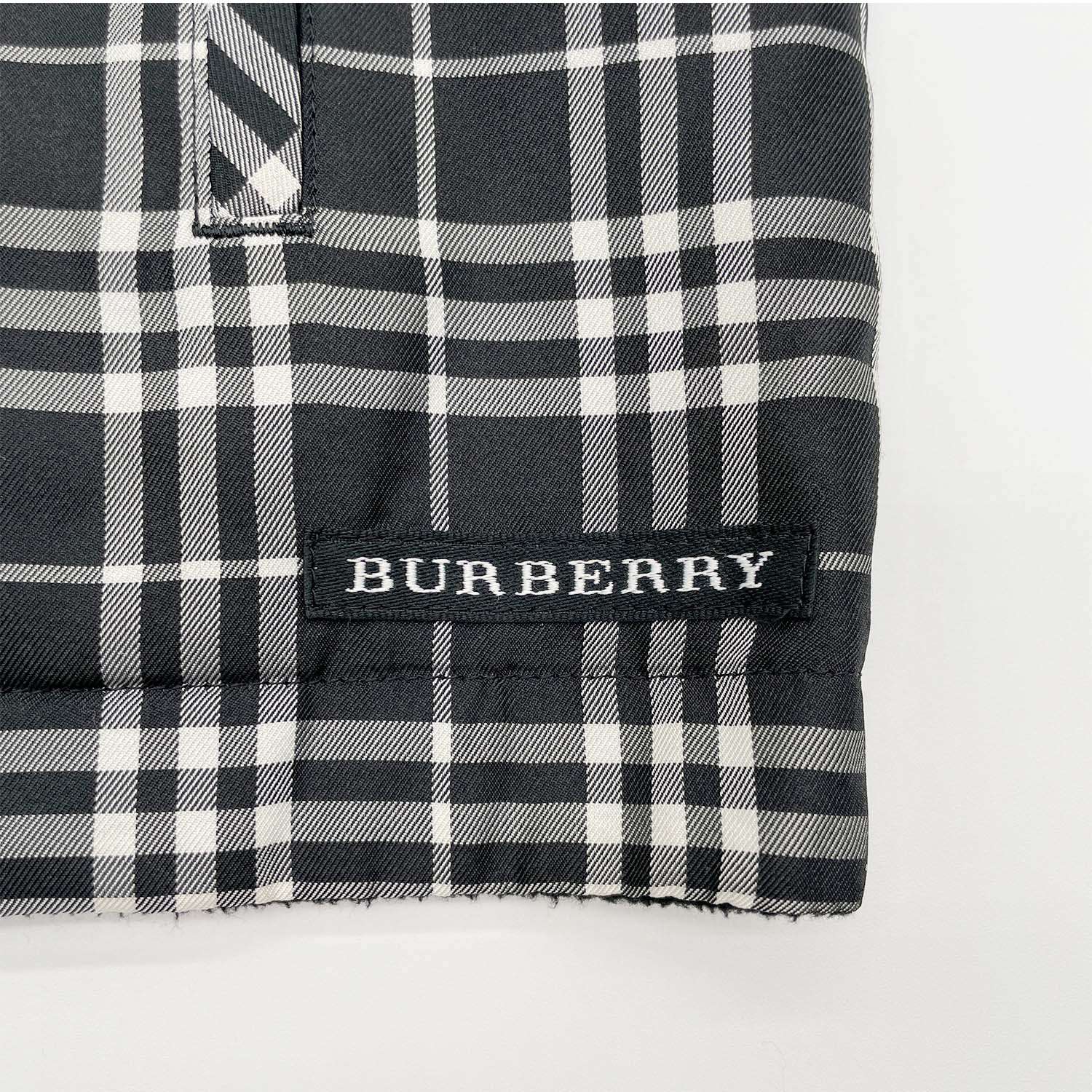 BURBERRY GOLF バーバリー ベスト サイズM リバーシブル フリース チェック柄