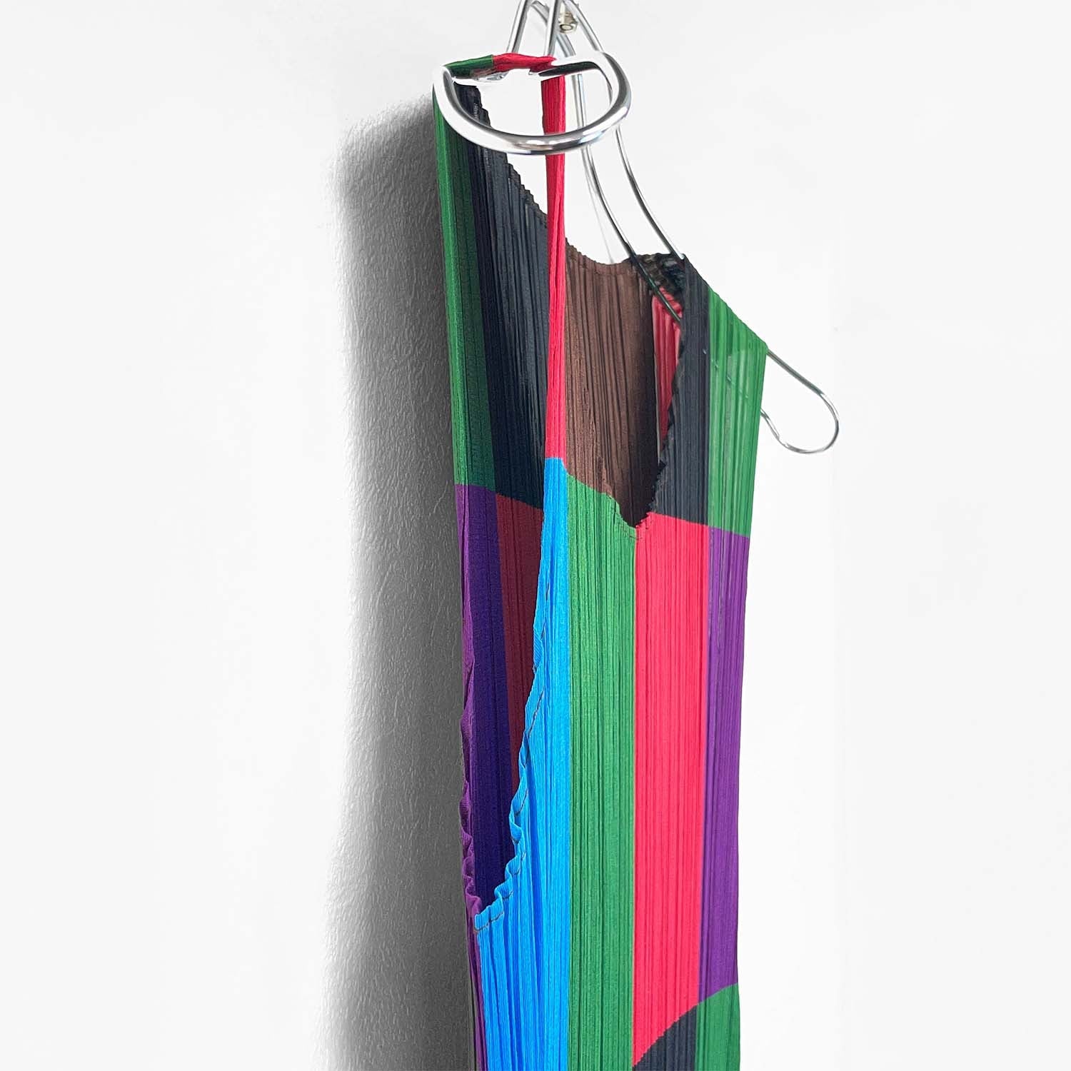 PLEATS PLEASE サイズ2 プリーツプリーズ イッセイミヤケ ワンピース チェック マルチカラー