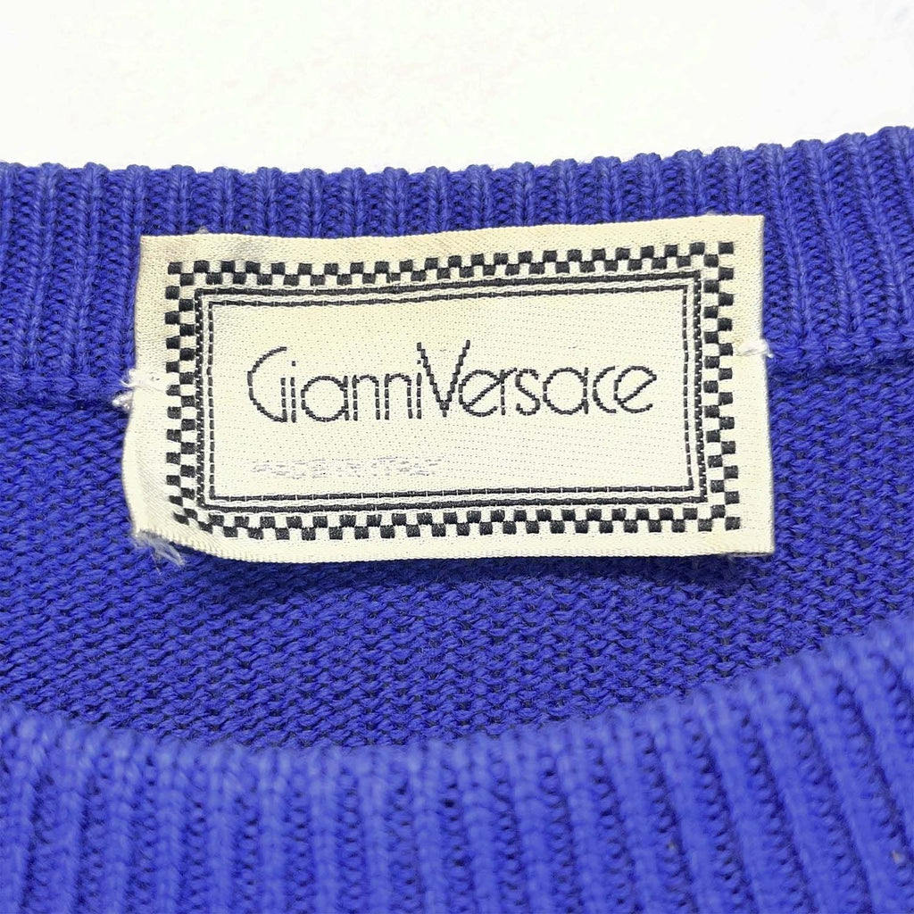 VERSACE ジャンニ ヴェルサーチェ 幾何学 ハート模様 ニット セーター トップス
