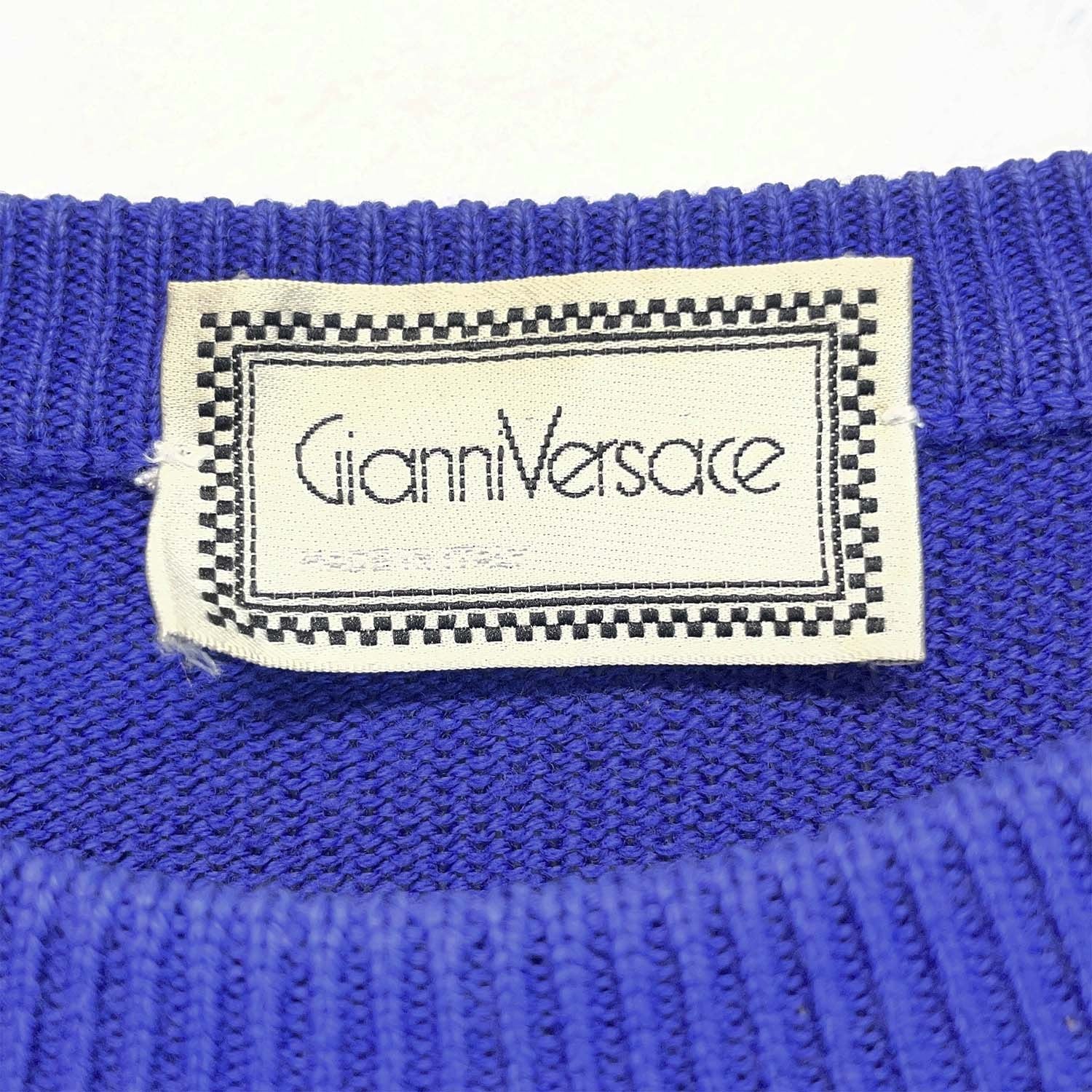 VERSACE ジャンニ ヴェルサーチェ 幾何学 ハート模様 ニット セーター トップス