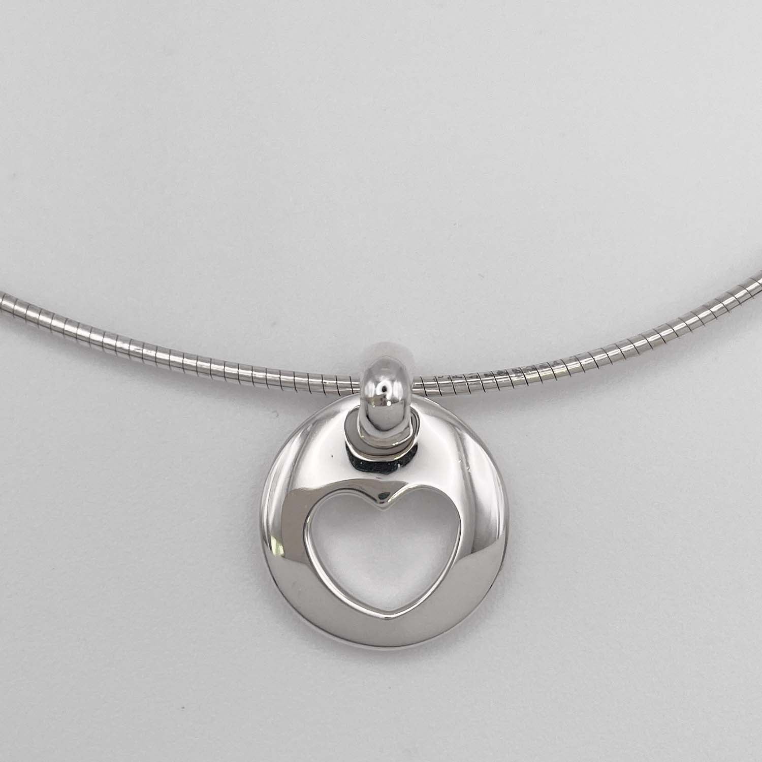Tiffany&Co. ティファニー ピアスドハート ネックレス チョーカー SV925 新品仕上済