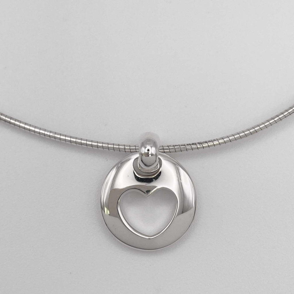 Tiffany&Co. ティファニー ピアスドハート ネックレス チョーカー SV925 新品仕上済