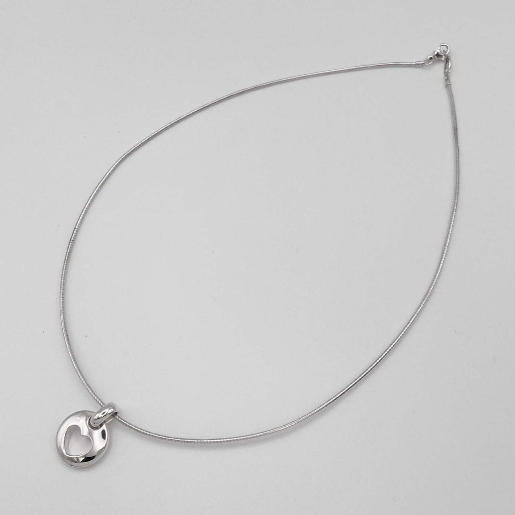 Tiffany&Co. ティファニー ピアスドハート ネックレス チョーカー SV925 新品仕上済