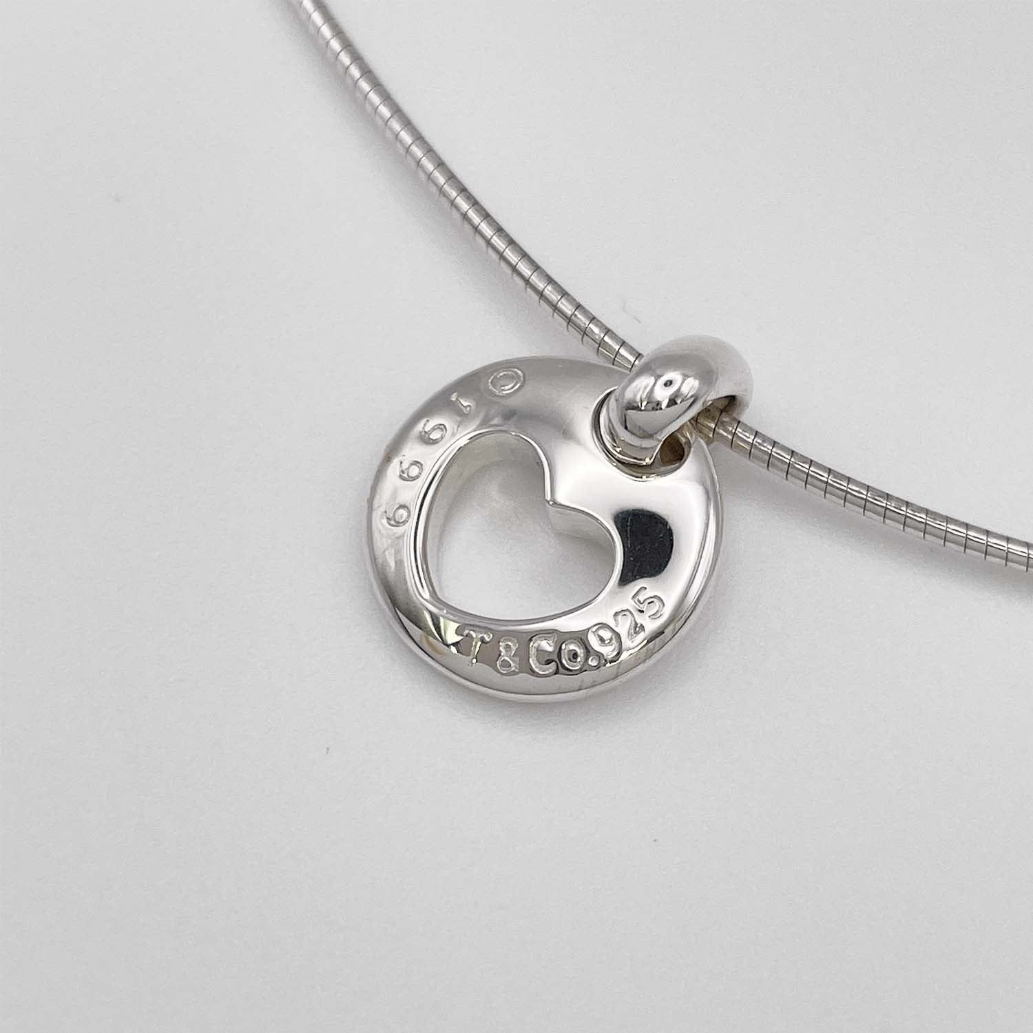 Tiffany&Co. ティファニー ピアスドハート ネックレス チョーカー SV925 新品仕上済