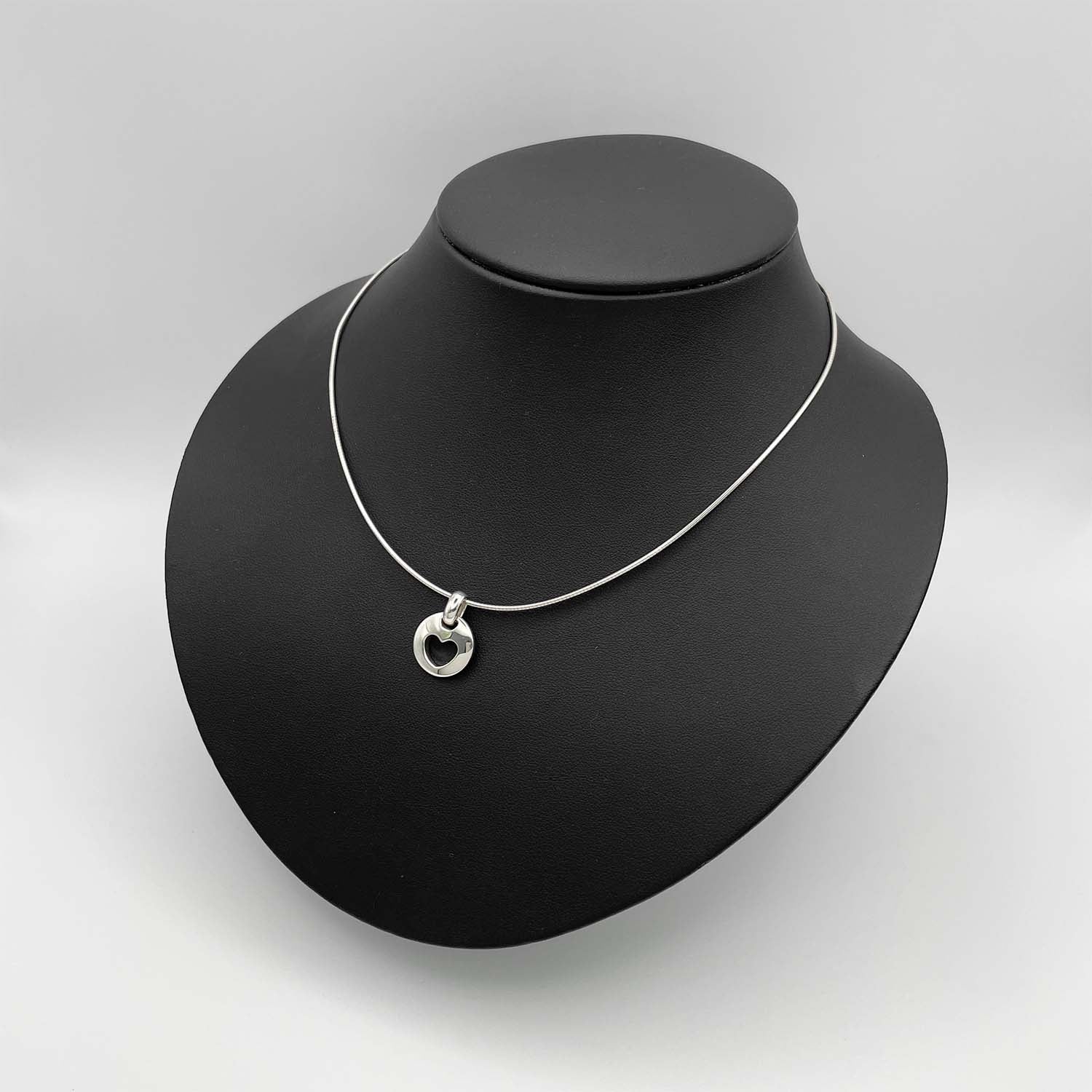 Tiffany&Co. ティファニー ピアスドハート ネックレス チョーカー SV925 新品仕上済