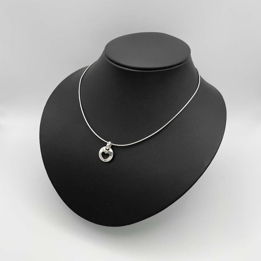 Tiffany&Co. ティファニー ピアスドハート ネックレス チョーカー SV925 新品仕上済