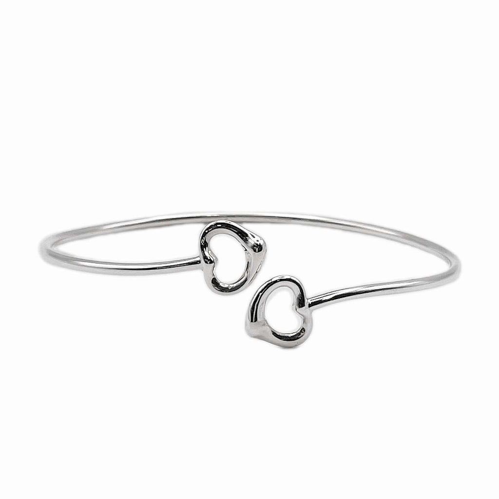 Tiffany&Co. ティファニー オープンハート バングル ブレスレット SV925 新品仕上済