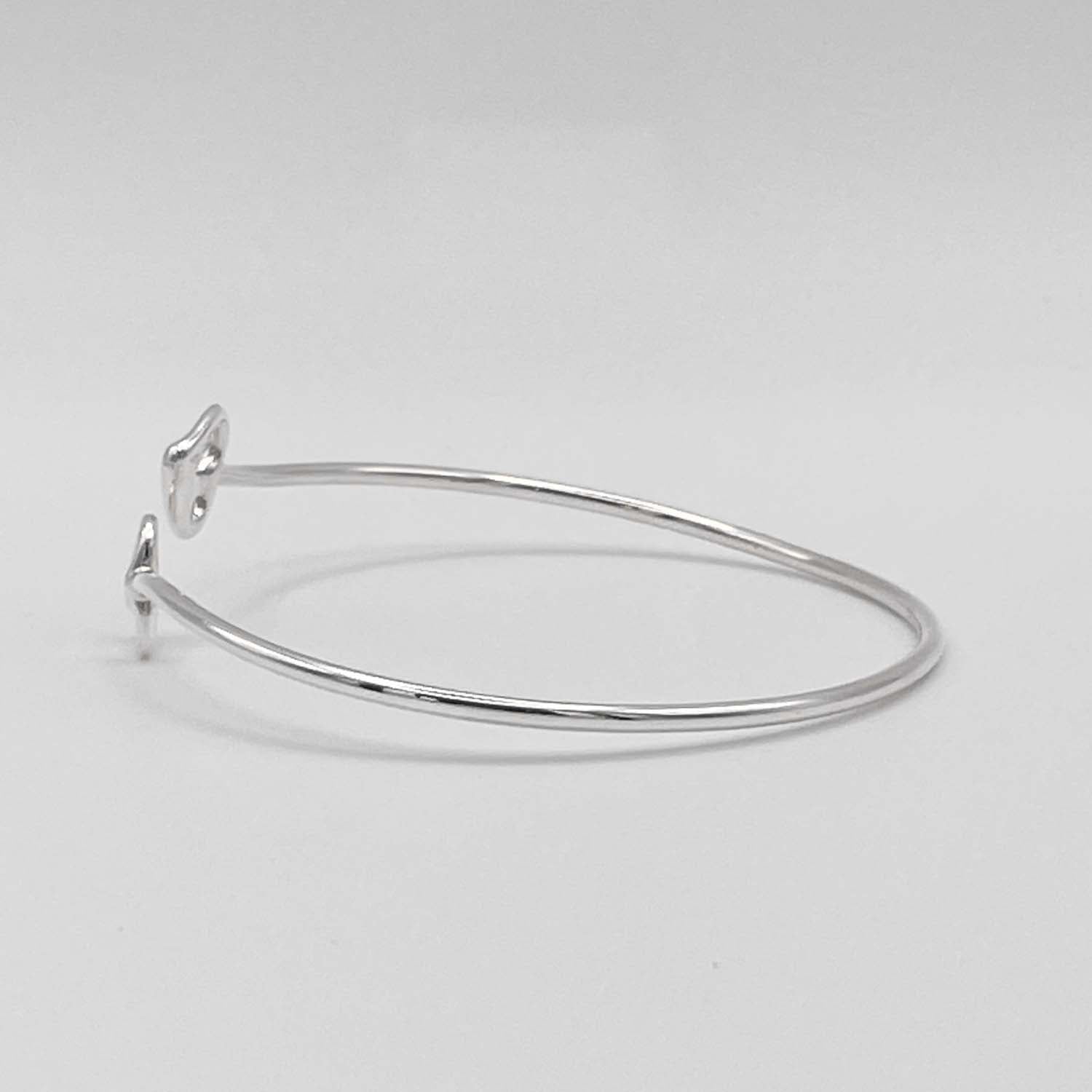 Tiffany&Co. ティファニー オープンハート バングル ブレスレット SV925 新品仕上済