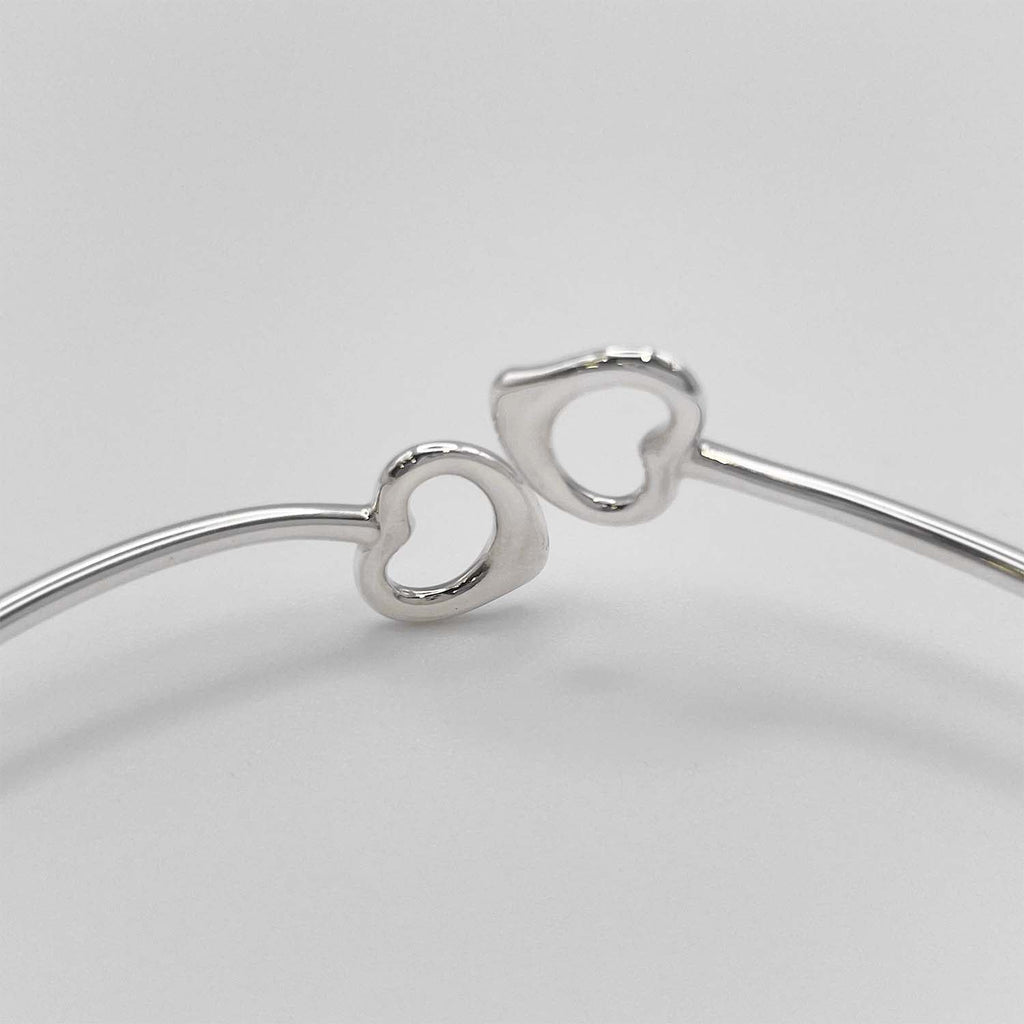 Tiffany&Co. ティファニー オープンハート バングル ブレスレット SV925 新品仕上済